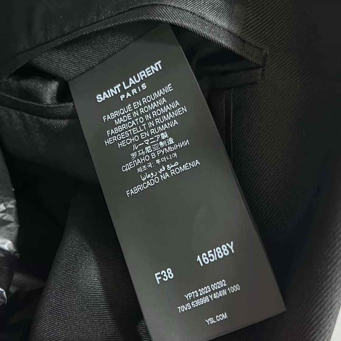 Saint Laurent Paris Saint Laurent Paris Black Twill Blazer 38 Size S / US 4 / IT 40 - 7 Thumbnail