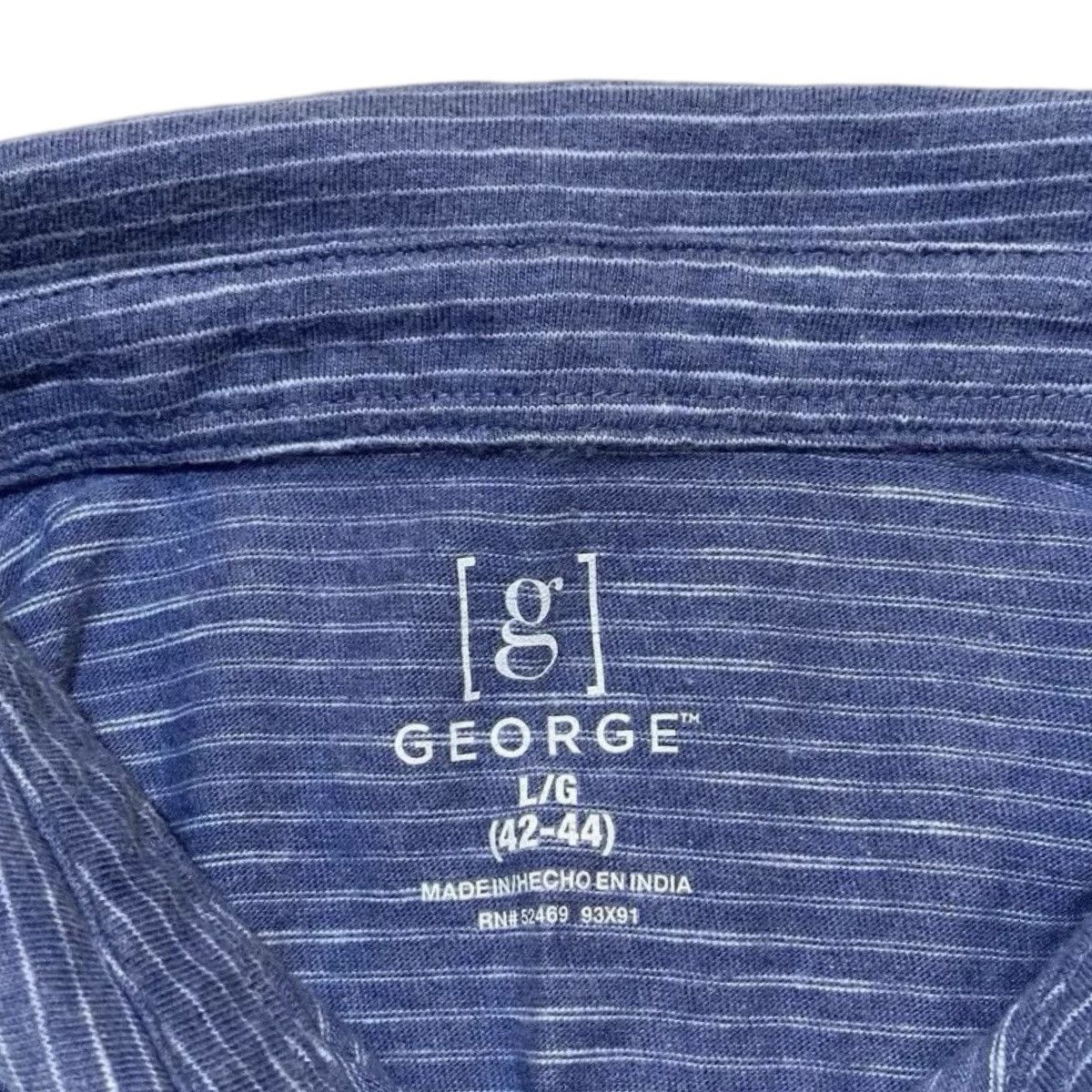 George George Blue / White Polo Shirt Size Large Size US L / EU 52-54 / 3 - 5 Thumbnail