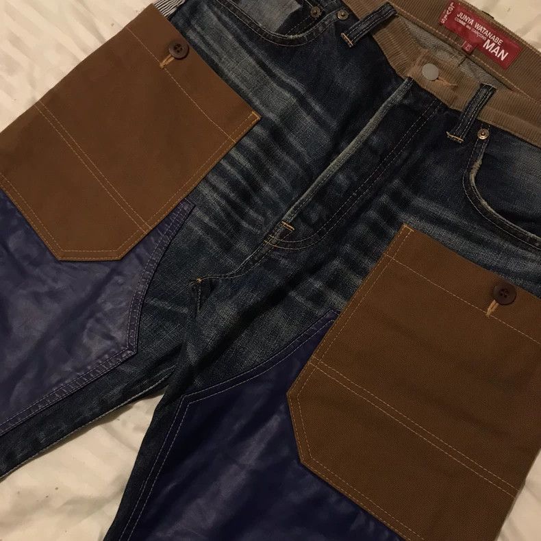 Junya Watanabe Junya watanabe SizeXS Stitched jeans with a variety of fabr Size US 31 - 4 Thumbnail