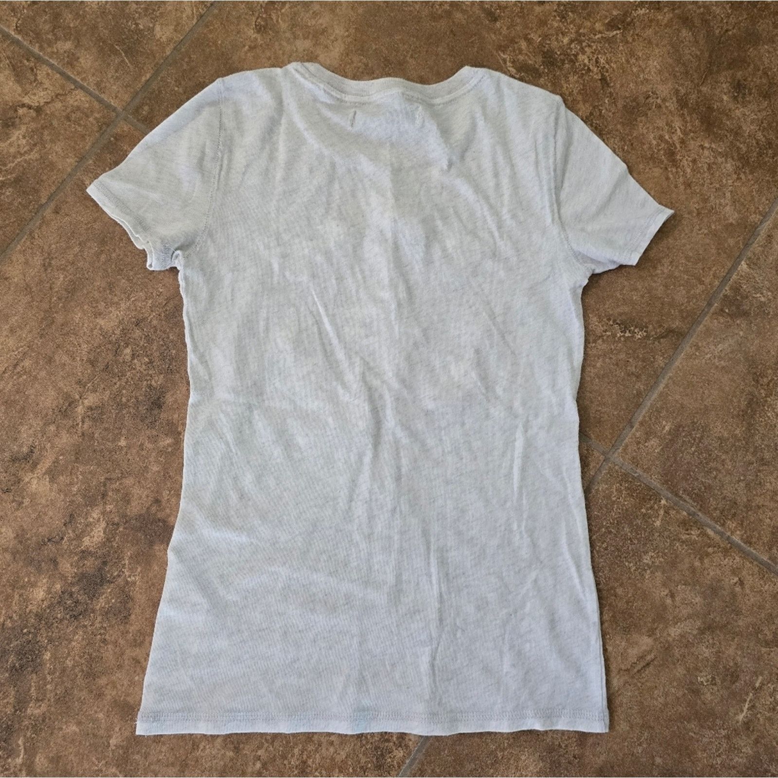 Abercrombie & Fitch Light Grey Logo A&F Short Sleeve Size XS / US 0-2 / IT 36-38 - 2 Thumbnail