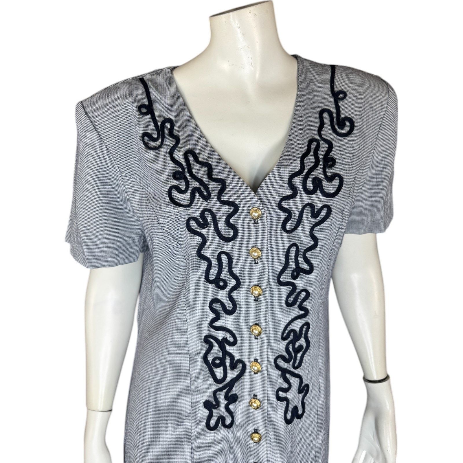 Other Ultra Dress New York Womens 12 Maxi Dress Navy White Size XL / US 12-14 / IT 48-50 - 8 Thumbnail
