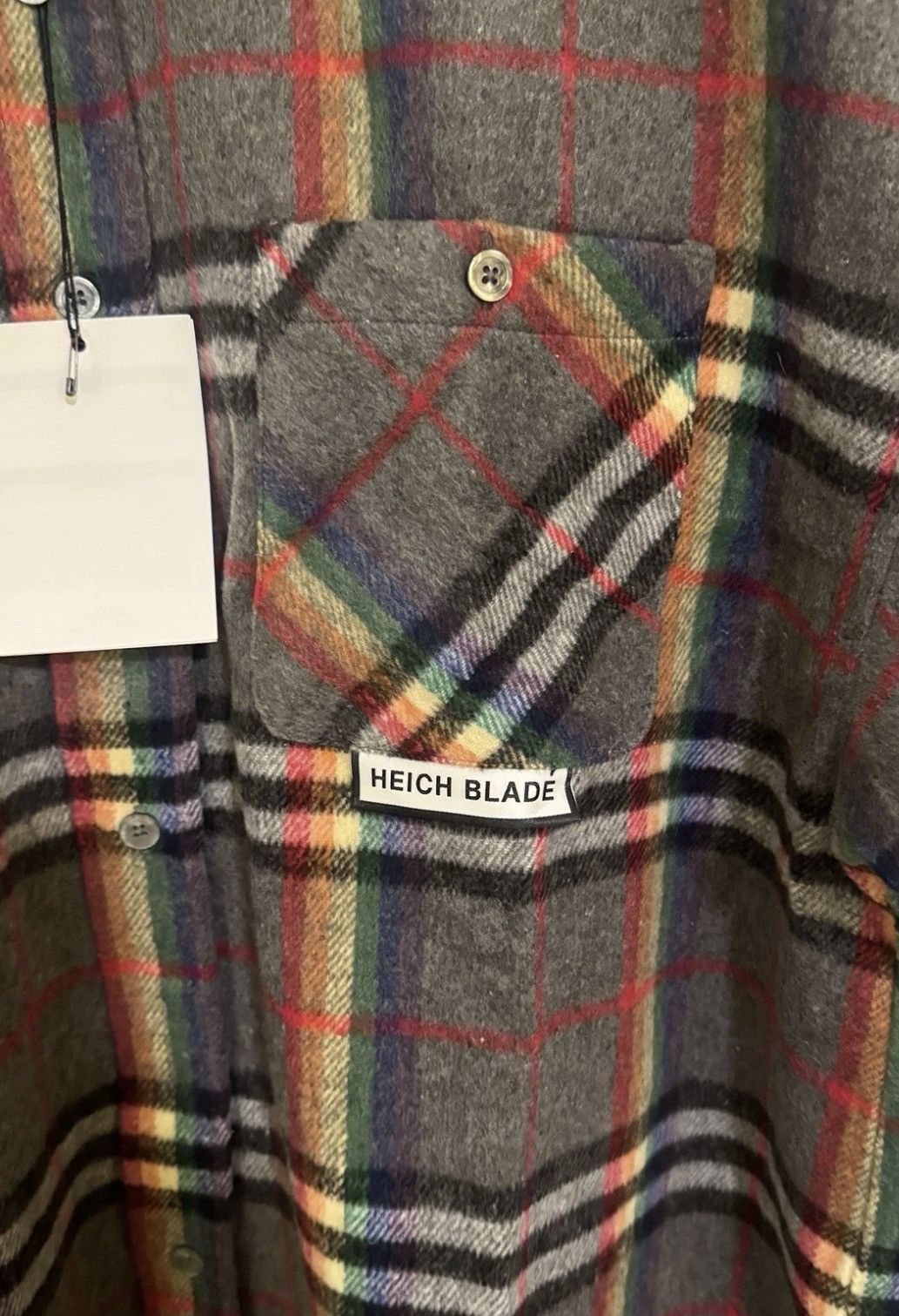 Other NWT HEICH BLADE Shirt "IMAGINE" Tailleur Flannel Size US L / EU 52-54 / 3 - 5 Thumbnail