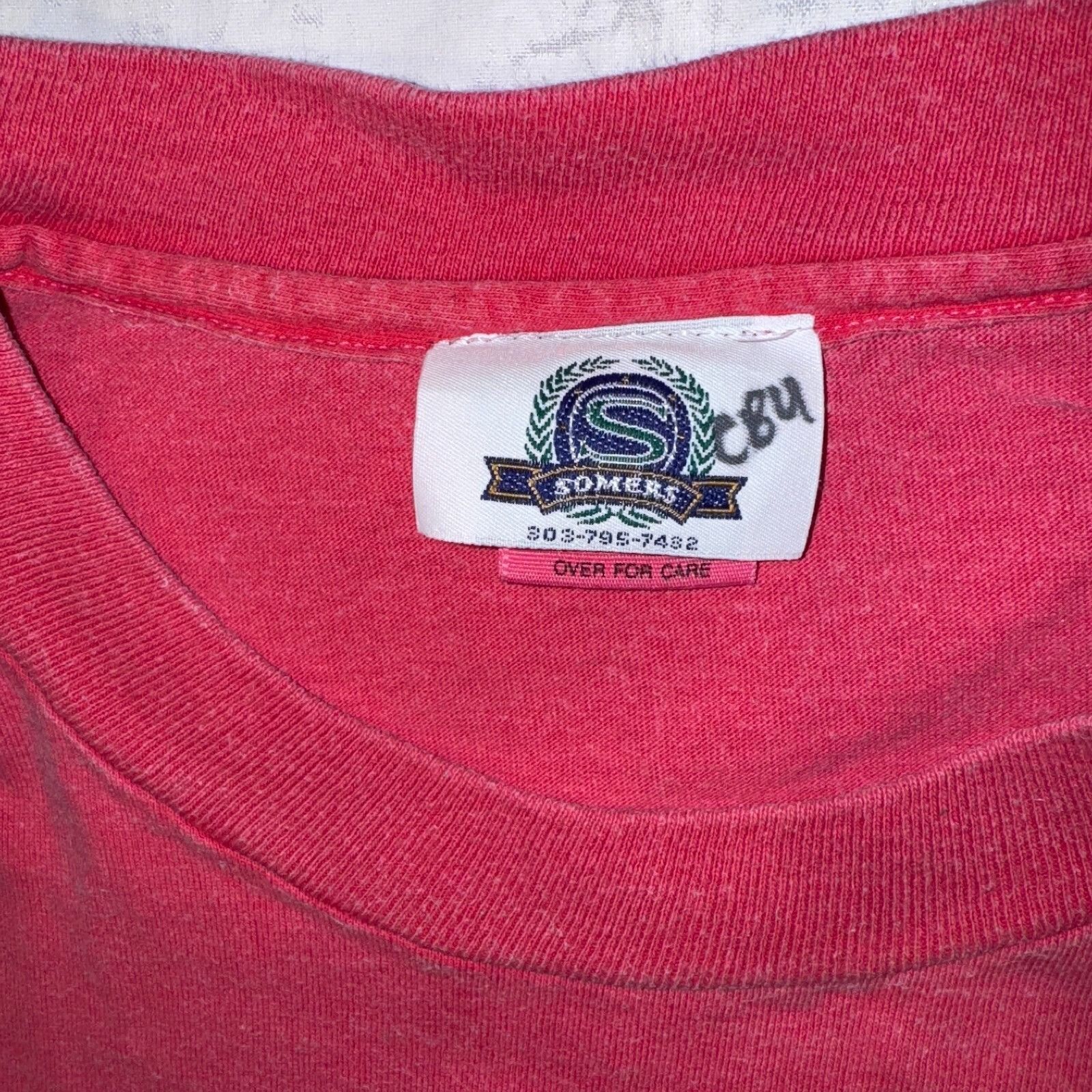 Other Vintage 90s Somers Mt. Hood Oregon Pink Single Stitch Tshirt Size US L / EU 52-54 / 3 - 3 Thumbnail