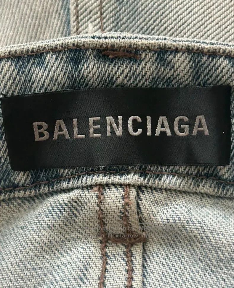 Balenciaga Balenciaga FW23 Distressed Straight Jeans. Size US 31 - 4 Thumbnail