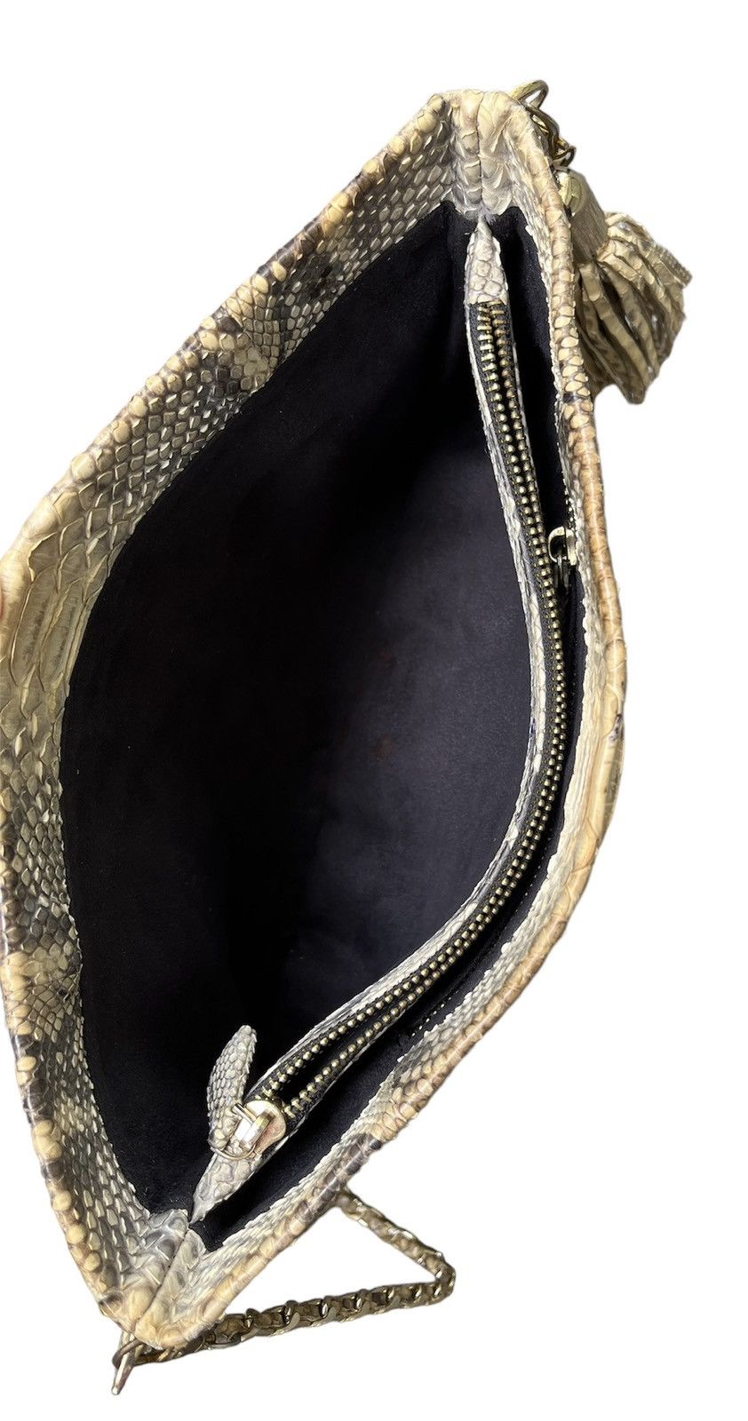 Handmade × If Six Was Nine × Vintage Chain Handbag Snake Skin Python Vintage Shoulder Bag Size ONE SIZE - 8 Thumbnail