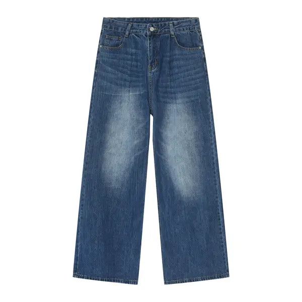 VIBE Blue vintage distressed wide leg jeans Size US 32 / EU 48 - 5 Thumbnail
