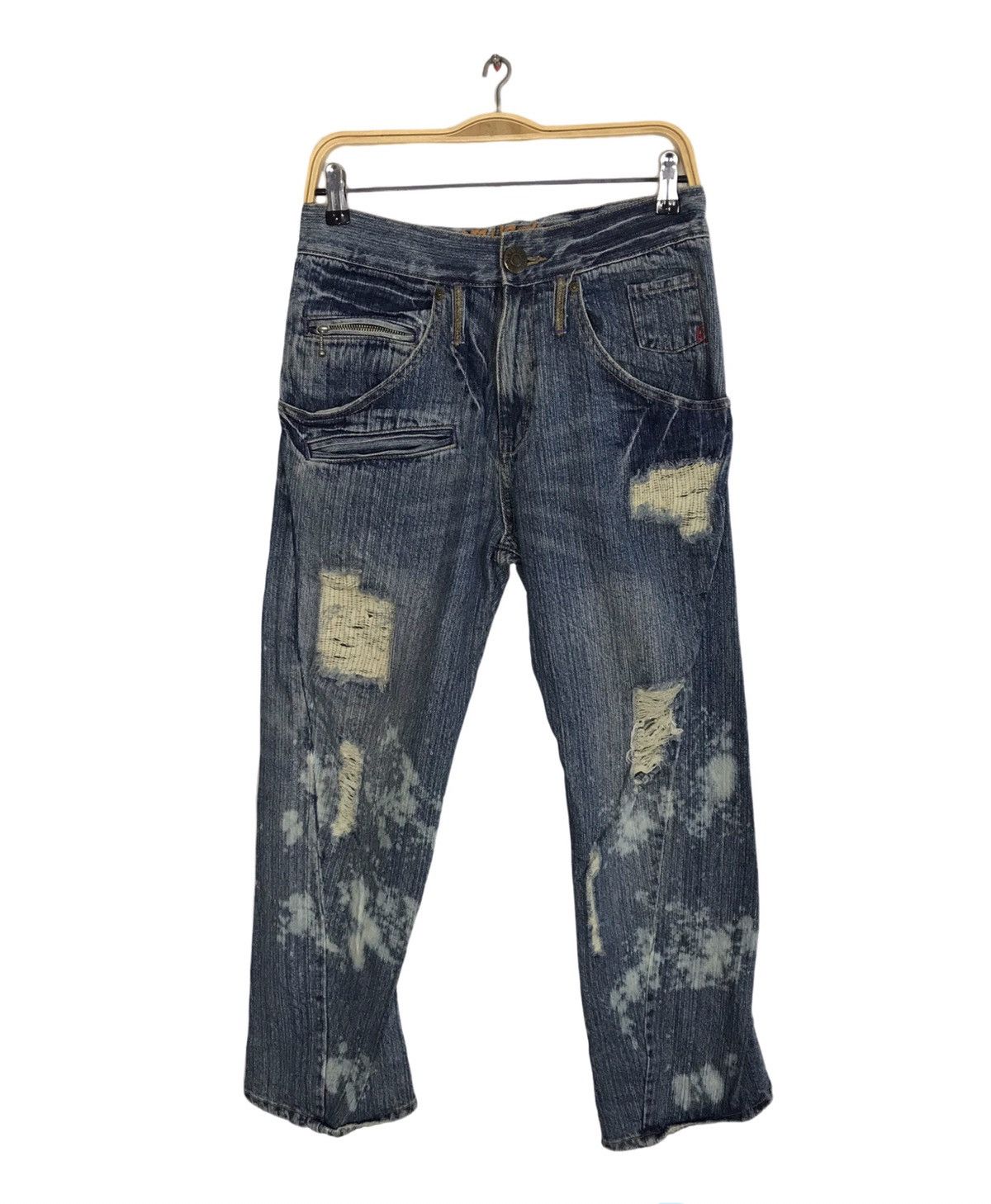 Japanese Brand Hype Kili Watch Cyber Punk Denim Jeans Size US 29 - 1 Thumbnail