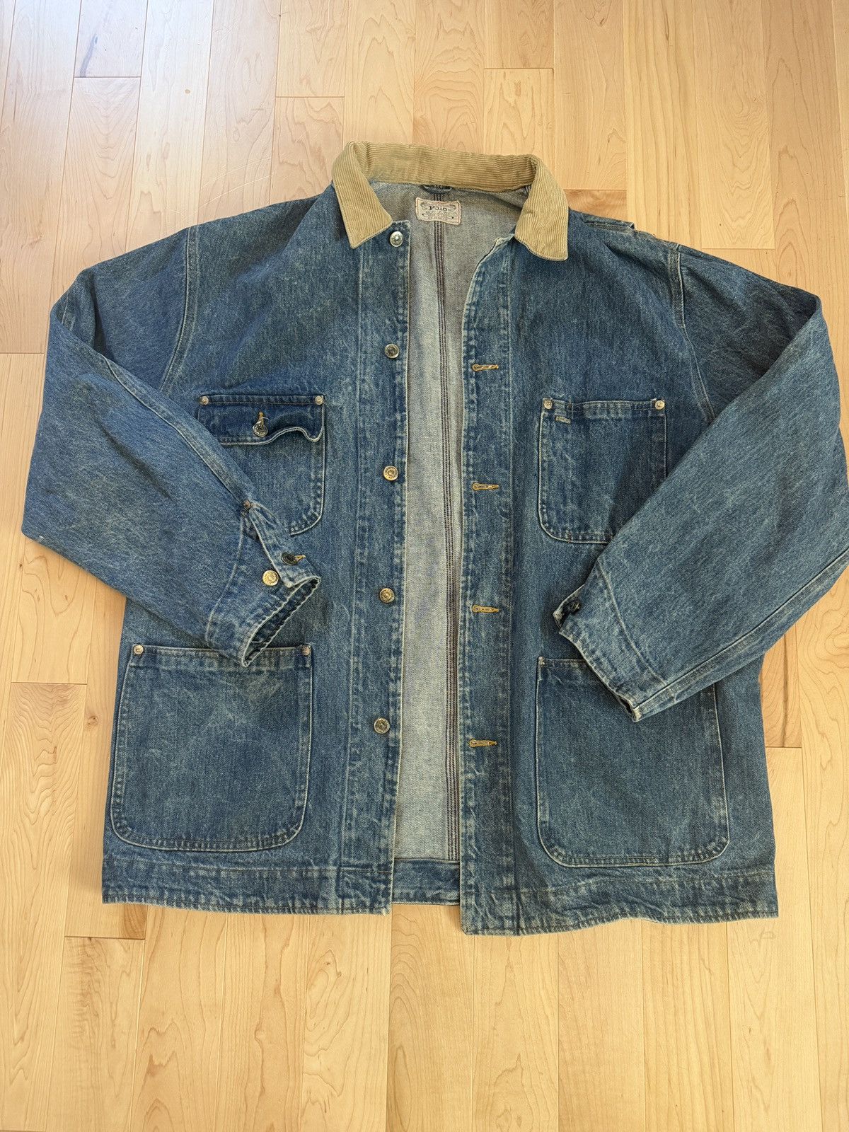Polo Ralph Lauren 1990s Vintage Polo by Ralph Lauren Denim Jacket- Made in USA Size US L / EU 52-54 / 3 - 1 Thumbnail