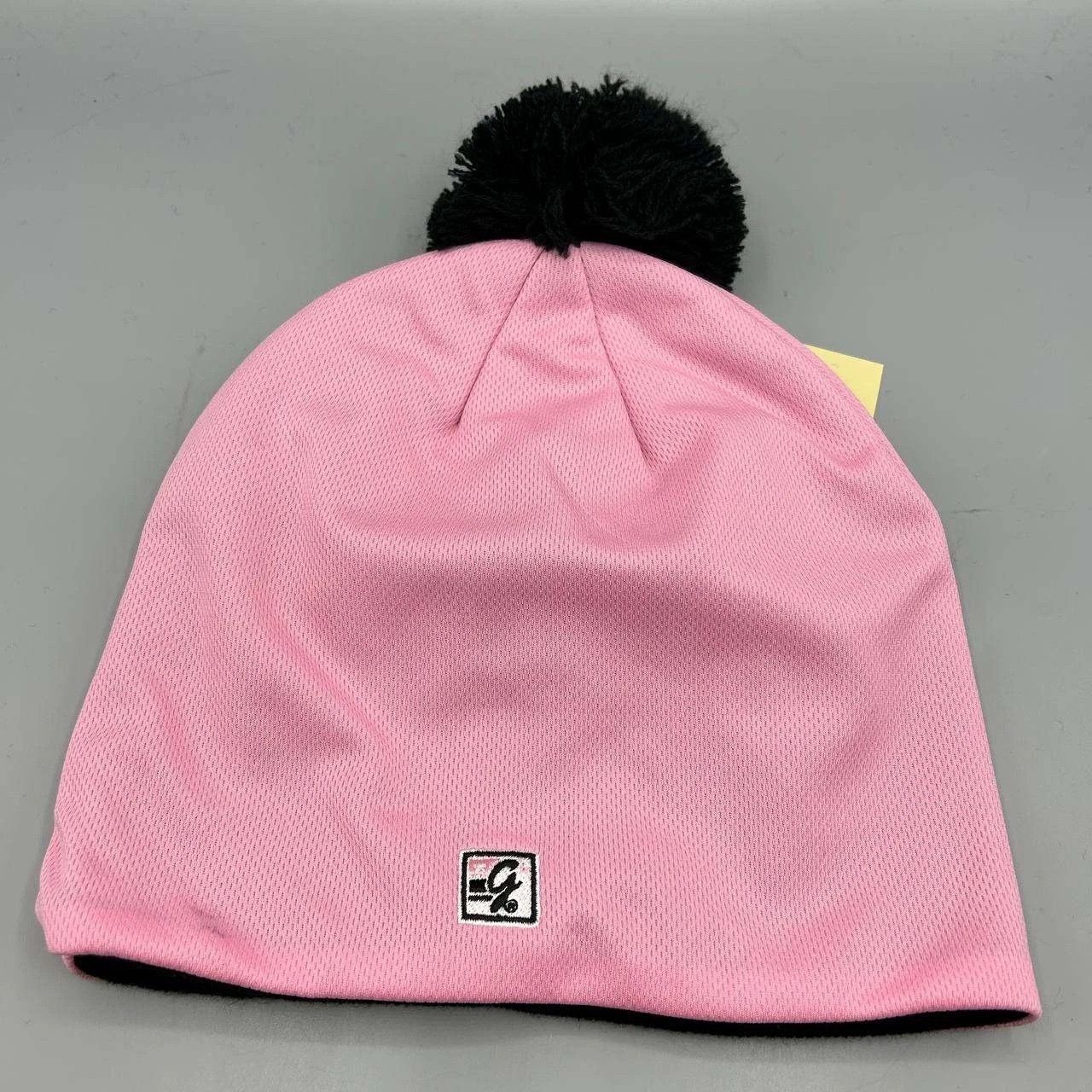 The Game Oklahoma State Cowboys Hat Men Pink Black Beanie Pom Pom Size ONE SIZE - 2 Thumbnail