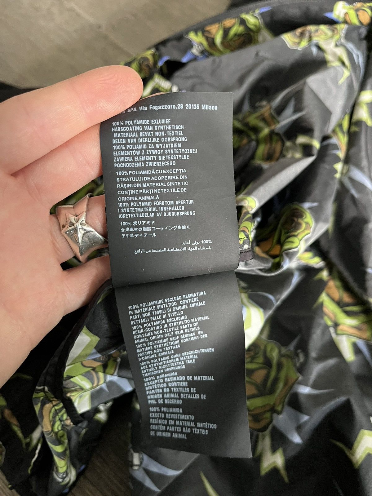 Prada Prada SS19 Lightning Rose Hooded Windbreaker Nylon Jacket Size US S / EU 44-46 / 1 - 12 Thumbnail