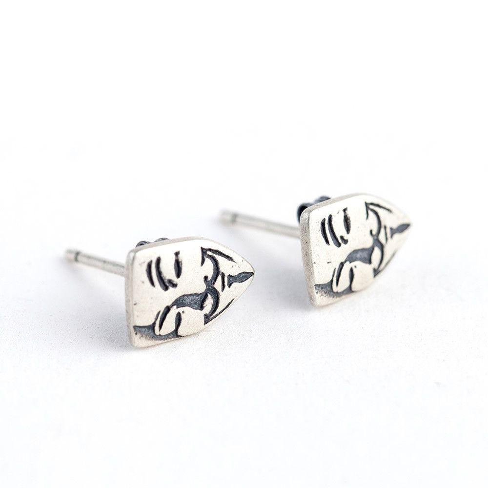 Jewelry V for Vendetta Future Earrings One Pairs Chrome Jewelry Size ONE SIZE - 5 Thumbnail