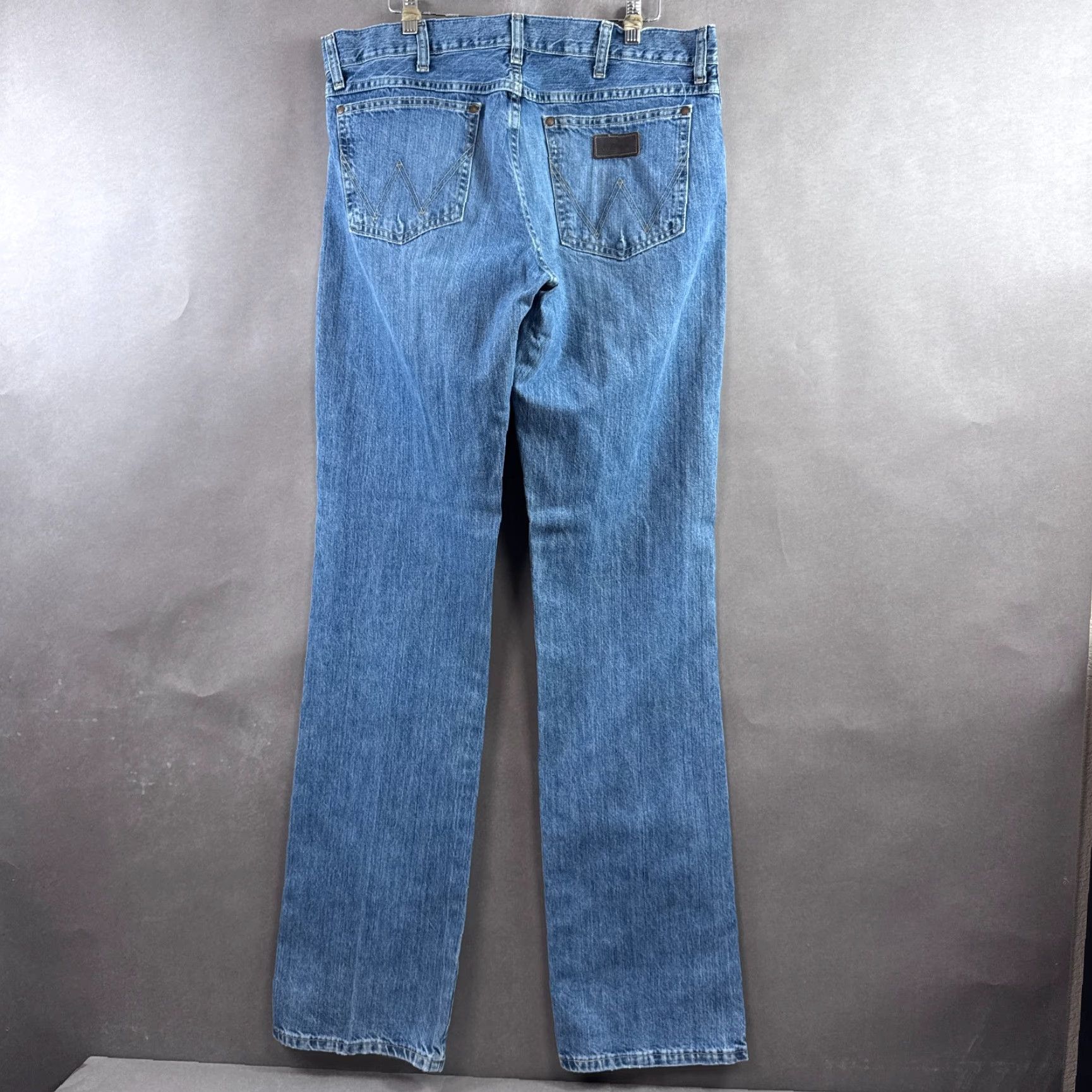 Wrangler Wrangler Jeans Mens 34x38 Blue Retro Bootcut Slim Western Denim Pant Cowboy Work Size US 34 / EU 50 - 3 Thumbnail