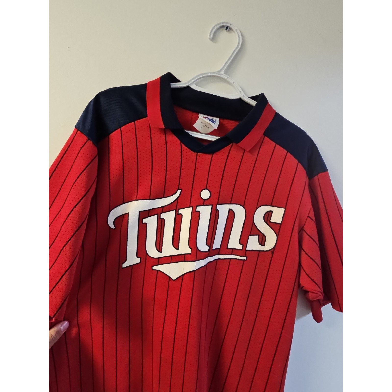 Majestic Minnesota Twins Majestic Pin Striped Jersey Size L Size US L / EU 52-54 / 3 - 2 Thumbnail
