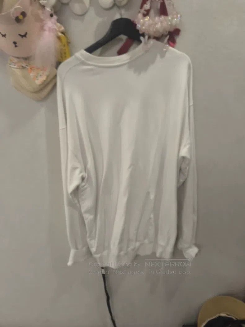 Ann Demeulemeester Ann Demeulemeester White Ribbon Embroidered Sweatshirt, Dr Size US S / EU 44-46 / 1 - 6 Thumbnail