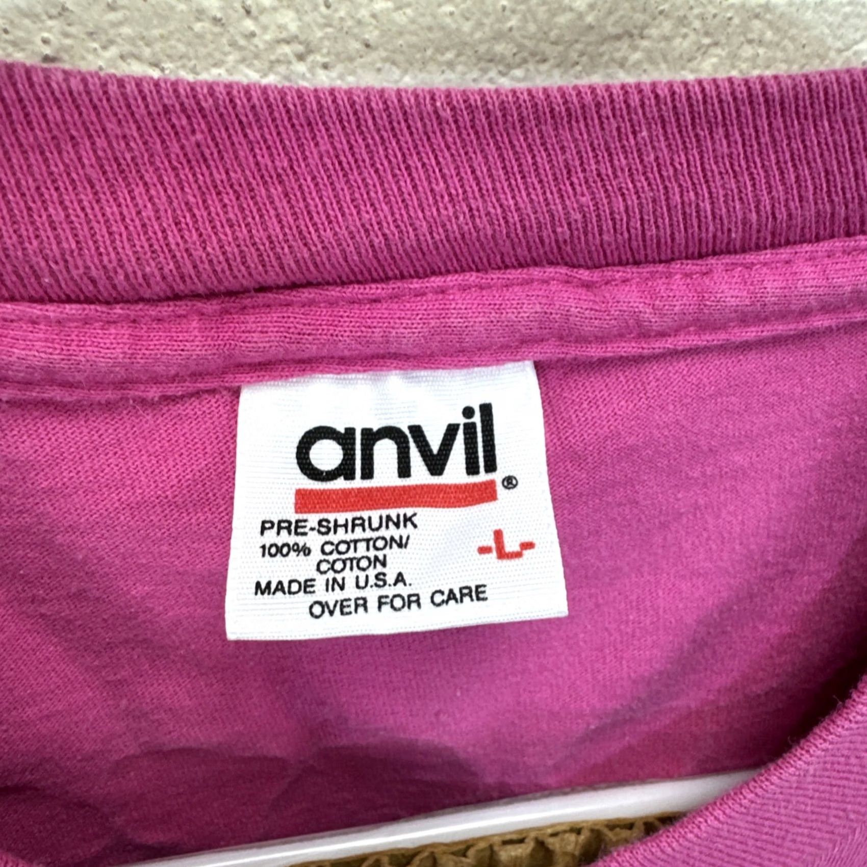 Anvil Vintage Skycoaster Daytona Florida Roller coaster Shirt Pink Large King Kong Size US L / EU 52-54 / 3 - 3 Thumbnail