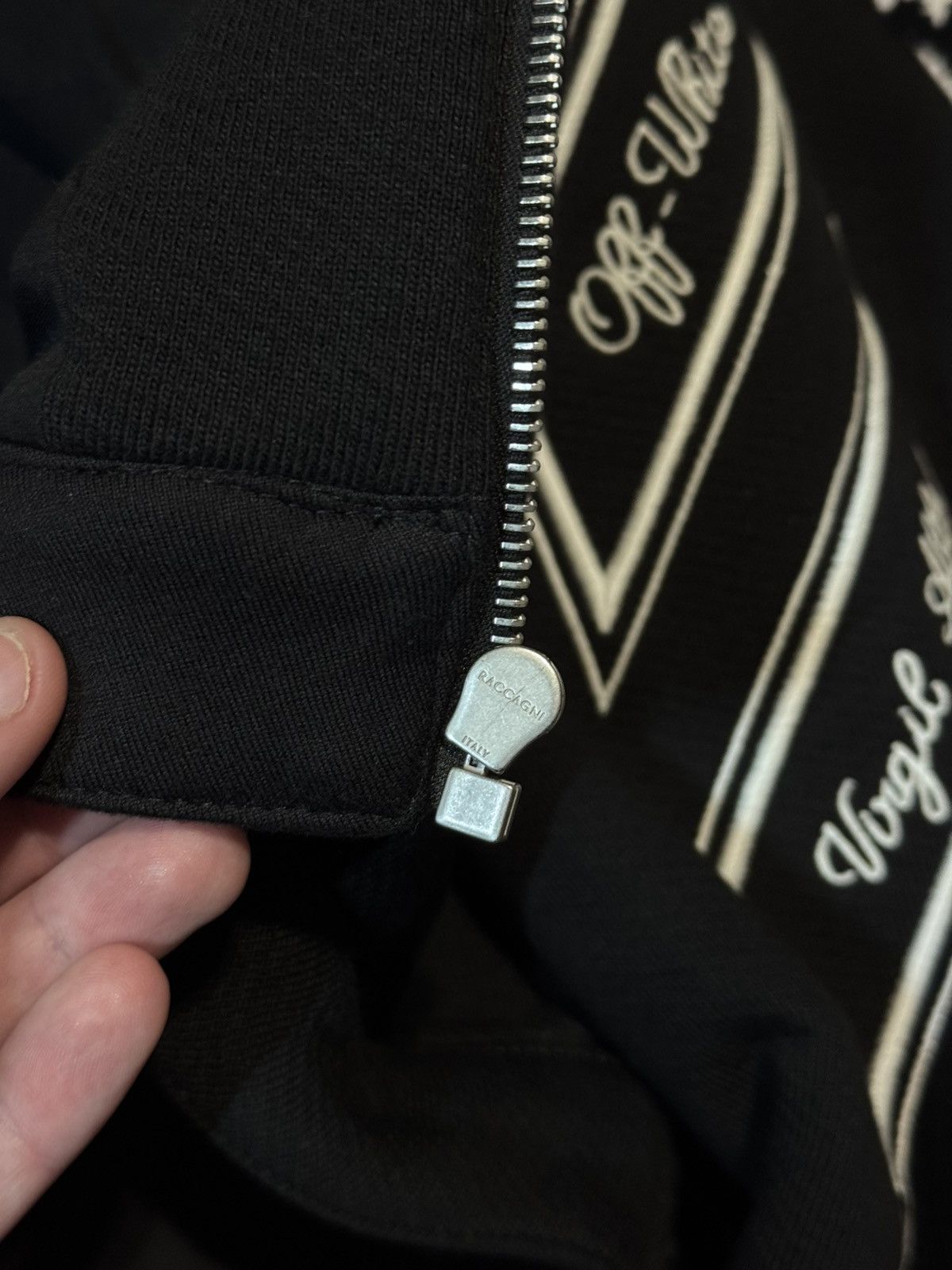 Off-White OFF WHITE VARSITY DIAG HOODIE-BOMBER Size US L / EU 52-54 / 3 - 19 Thumbnail