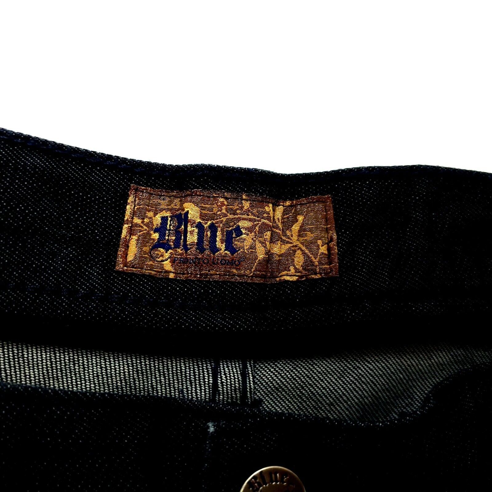 Pronto Uomo Pronto Uomo Blue Jeans Cotton Dark Indigo Gray 41/29 High Ri Size US 41 - 3 Thumbnail