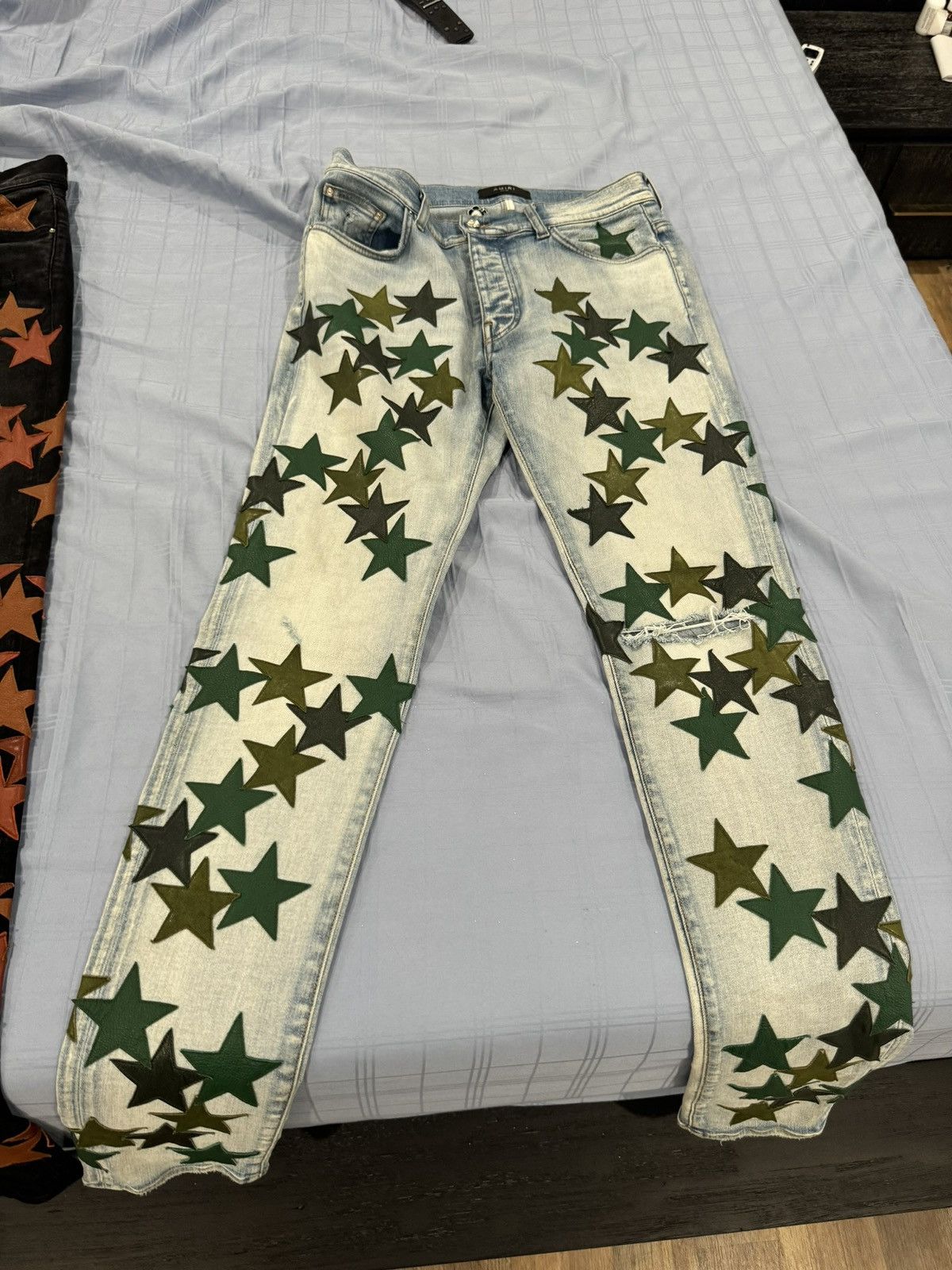 Amiri AMIRI Chemist Leather Stars Jean Size US 32 / EU 48 - 1 Thumbnail