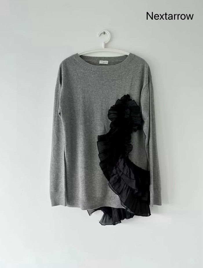 Dries Van Noten Dries van noten Grey cashmere knit sweater 2412-Nextarrow Size US M / EU 48-50 / 2 - 1 Thumbnail