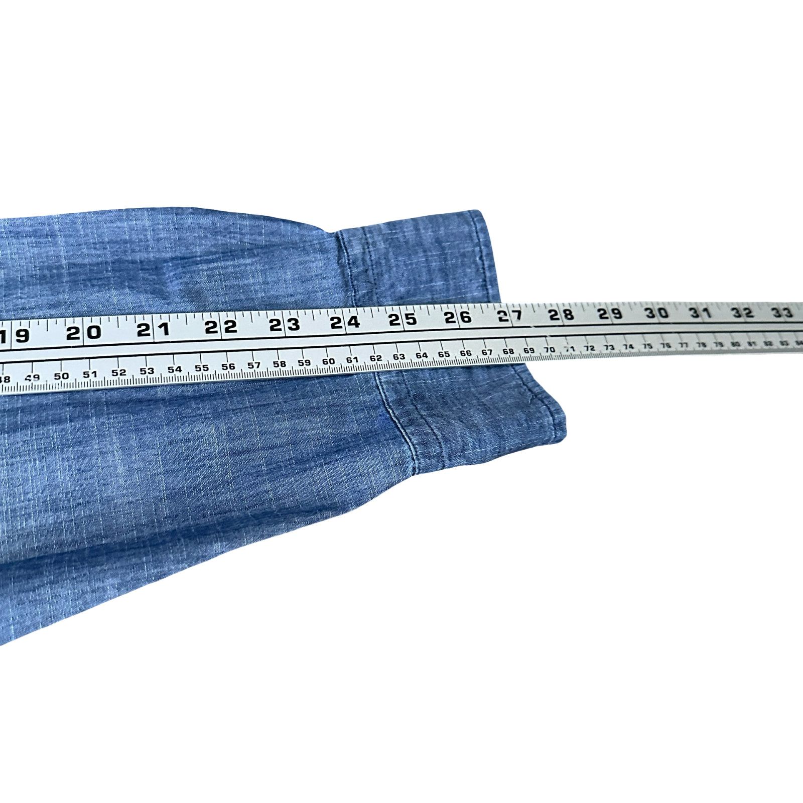 Peter Millar Peter Millar Summer Chambray Shirt Men’s XL Blue Button-Down Size US XL / EU 56 / 4 - 8 Thumbnail