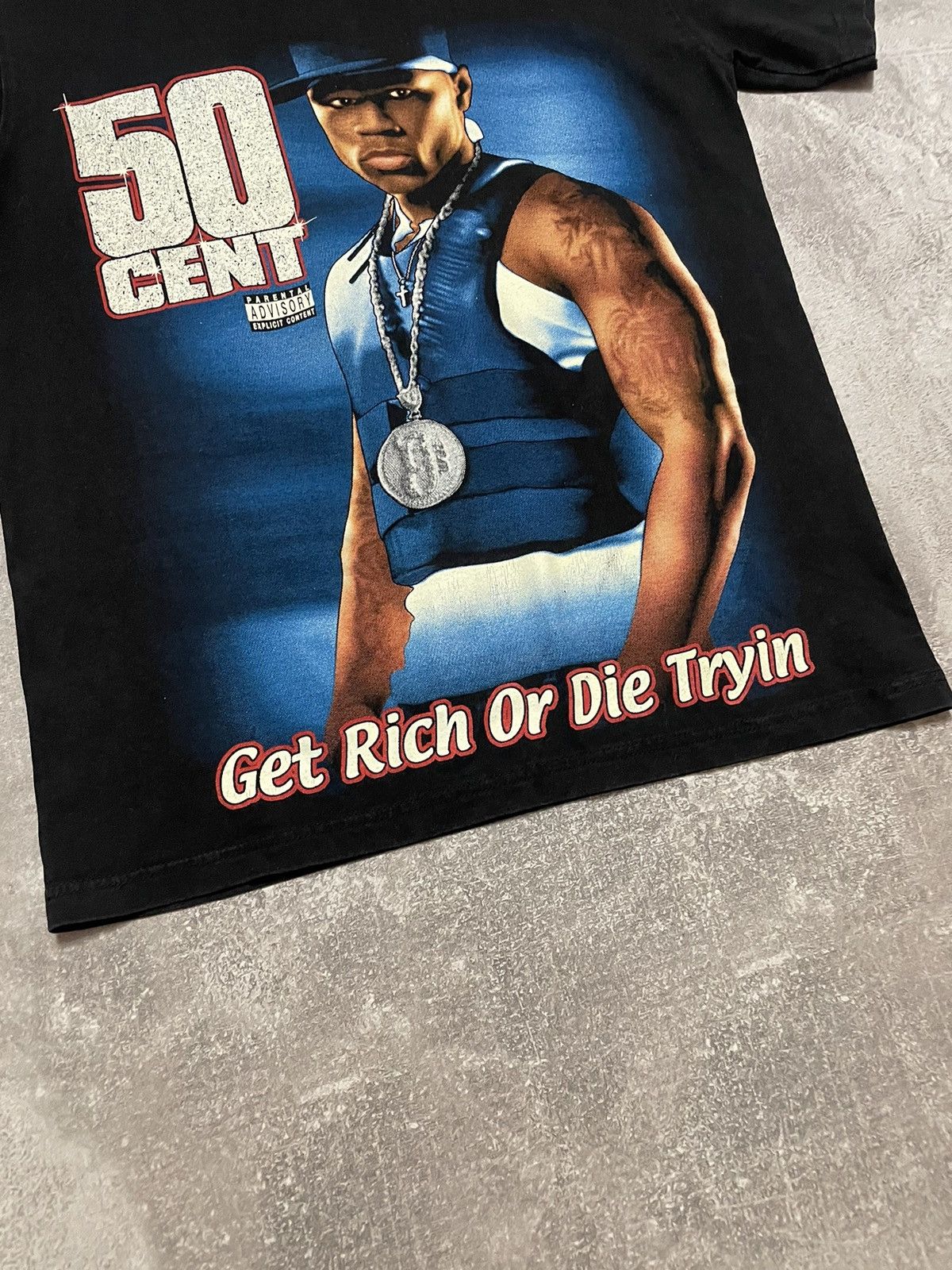 Band Tees × Rap Tees × Vintage Vintage 50 Cent Get Rich Or Die Tryin T-Shirt Size US S / EU 44-46 / 1 - 2 Thumbnail