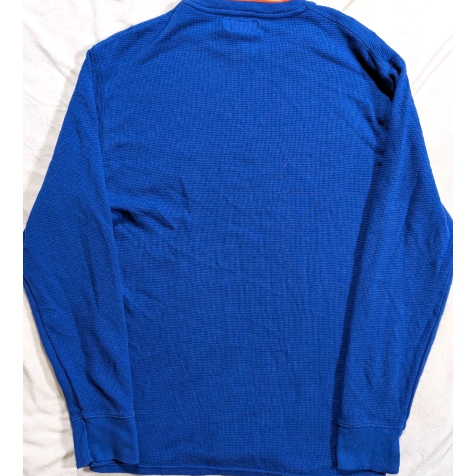 Polo Ralph Lauren Polo Ralph Lauren LS Crew Neck Blue Orange Waffle Knit Thermal Men's Large EUC Shirt Long Sleeve Embroidered Logo Classic Designer Polo Ralph Lauren Size US L / EU 52-54 / 3 - 5 Thumbnail