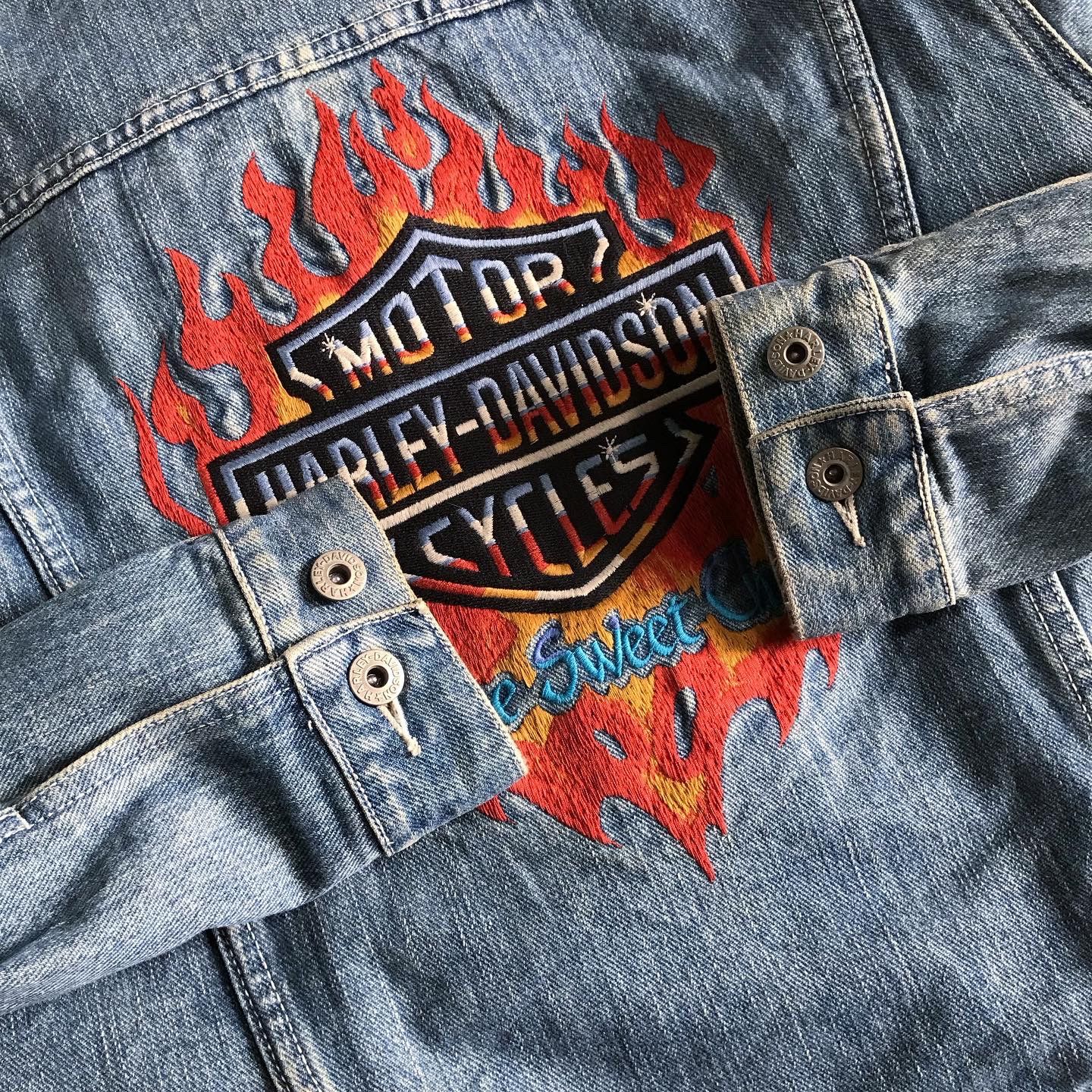 Harley Davidson × Vintage ❌SOLD OUT❌ Vintage Harley Davidson Denim CHROME SWEET CHROME Size US M / EU 48-50 / 2 - 6 Thumbnail