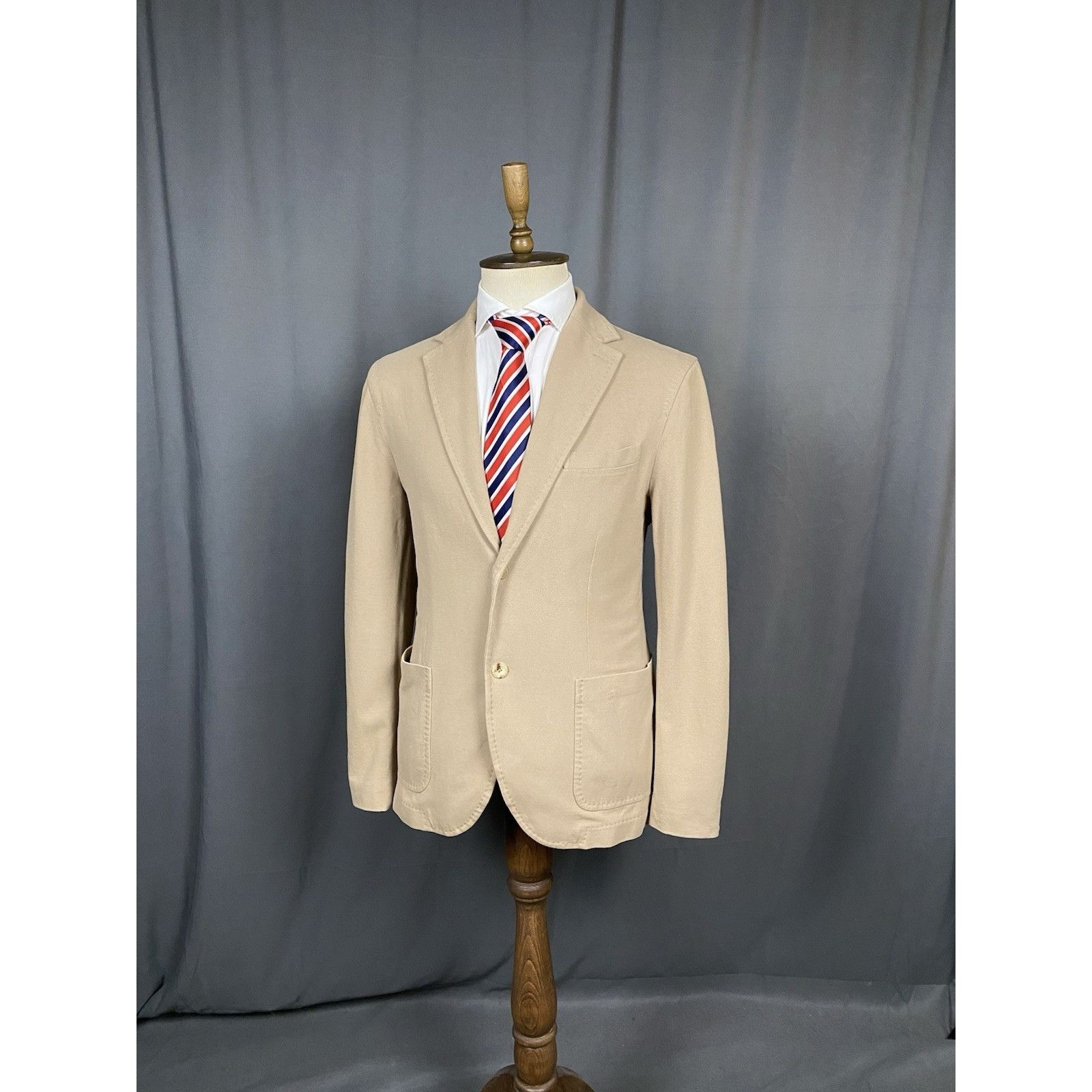Circolo 1901 MINT! Circolo 1911 Men's Beige Summer Unlined 2-Button Blaze Size 42R - 4 Thumbnail