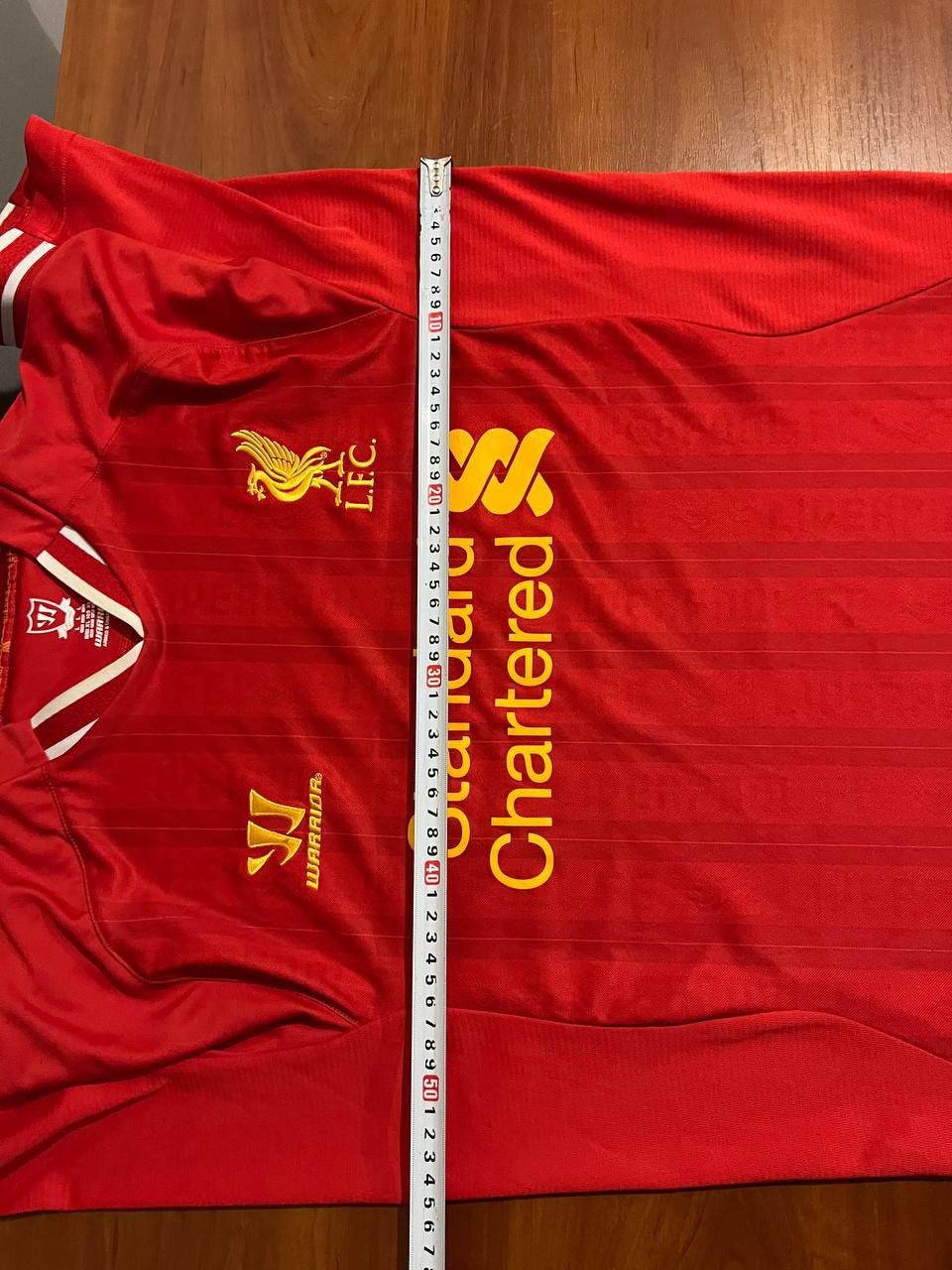 Warrior 2013/14 LIVERPOOL HOME SOCCER JERSEY FOOTBALL SHIRT L MENS Size US L / EU 52-54 / 3 - 15 Thumbnail