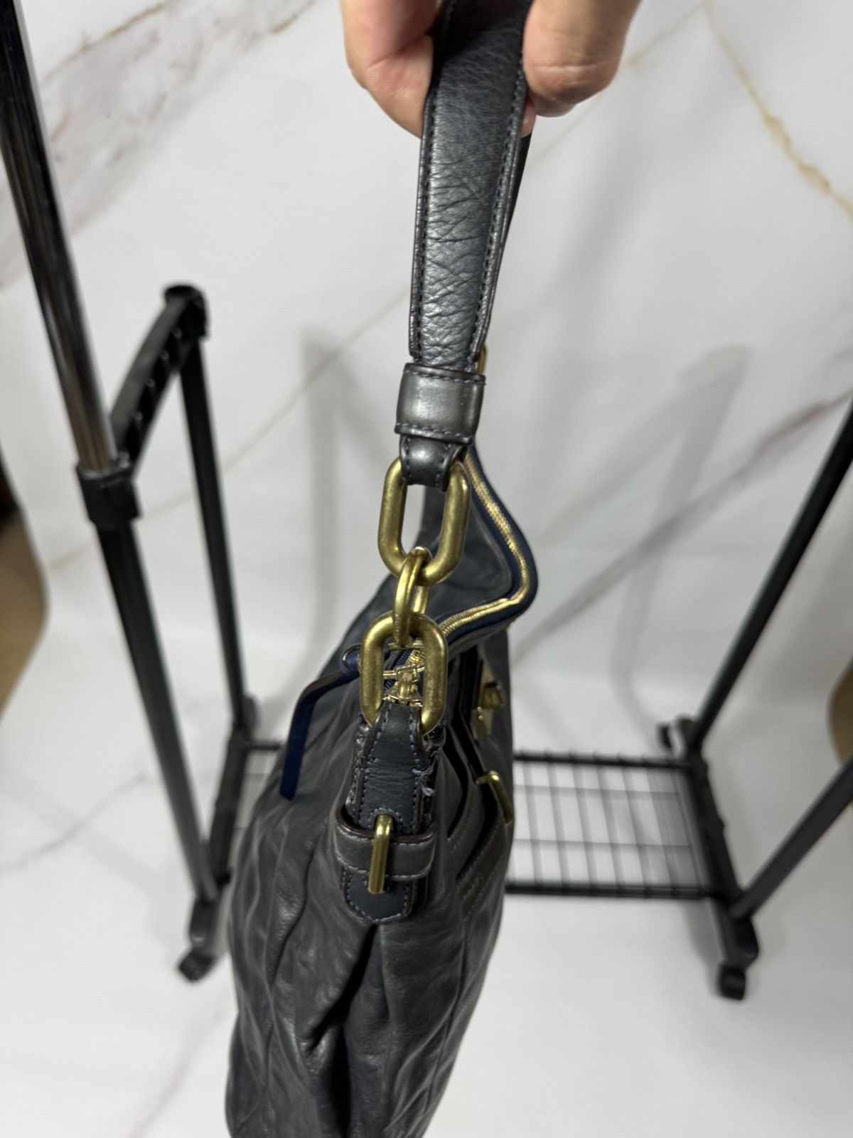 Coach Vintage Coach Leather Distressed Bag Size ONE SIZE - 6 Thumbnail