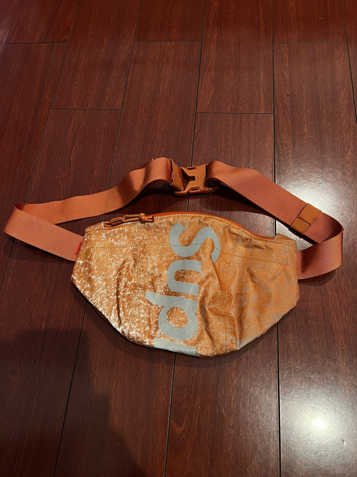 Supreme Waterproof Reflective Speckled Waist Bag Orange