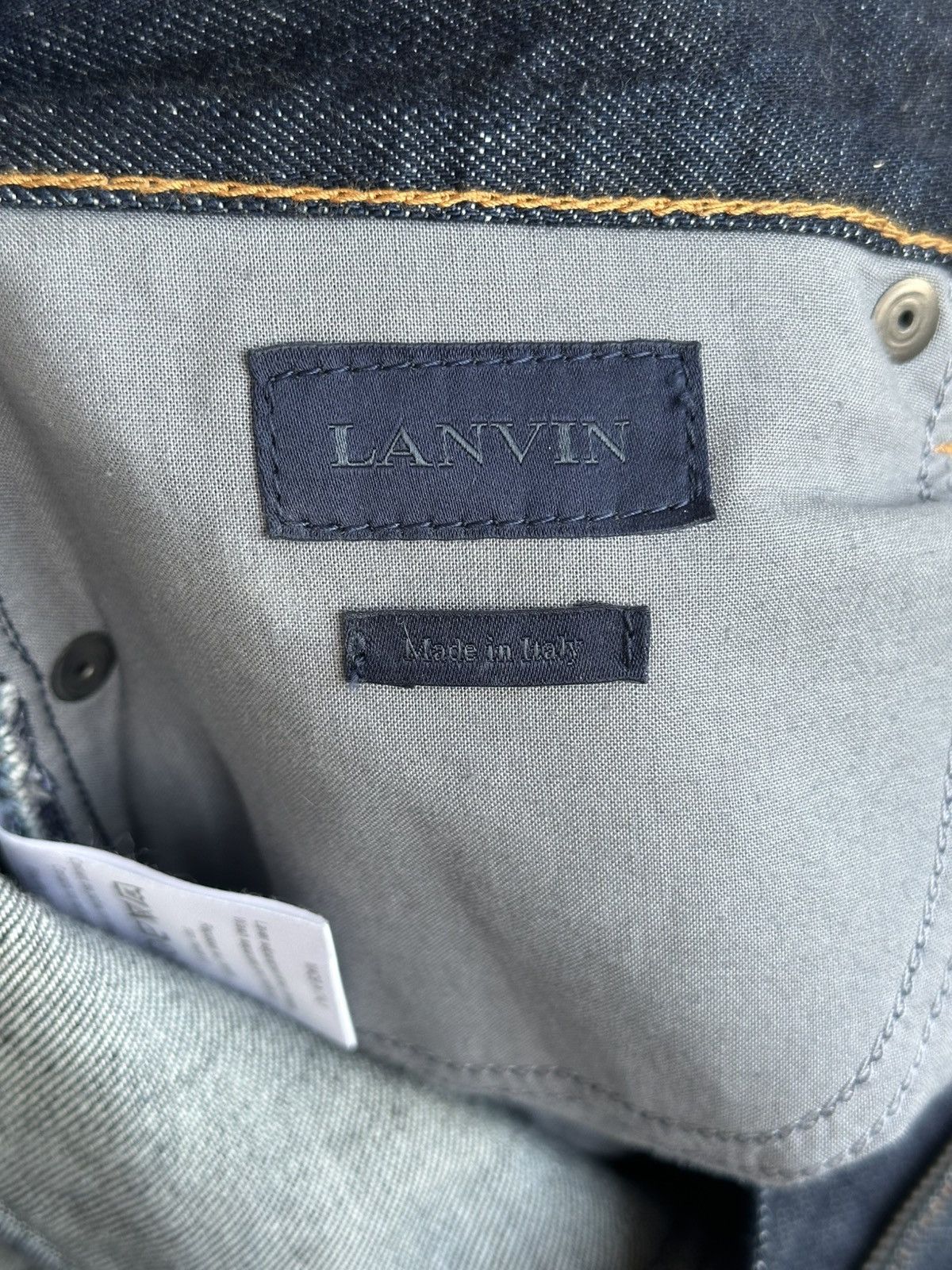 Lanvin Lanvin Paris Raw Denim Pants Jeans Slim Fit Brand New Size 29" - 13 Thumbnail