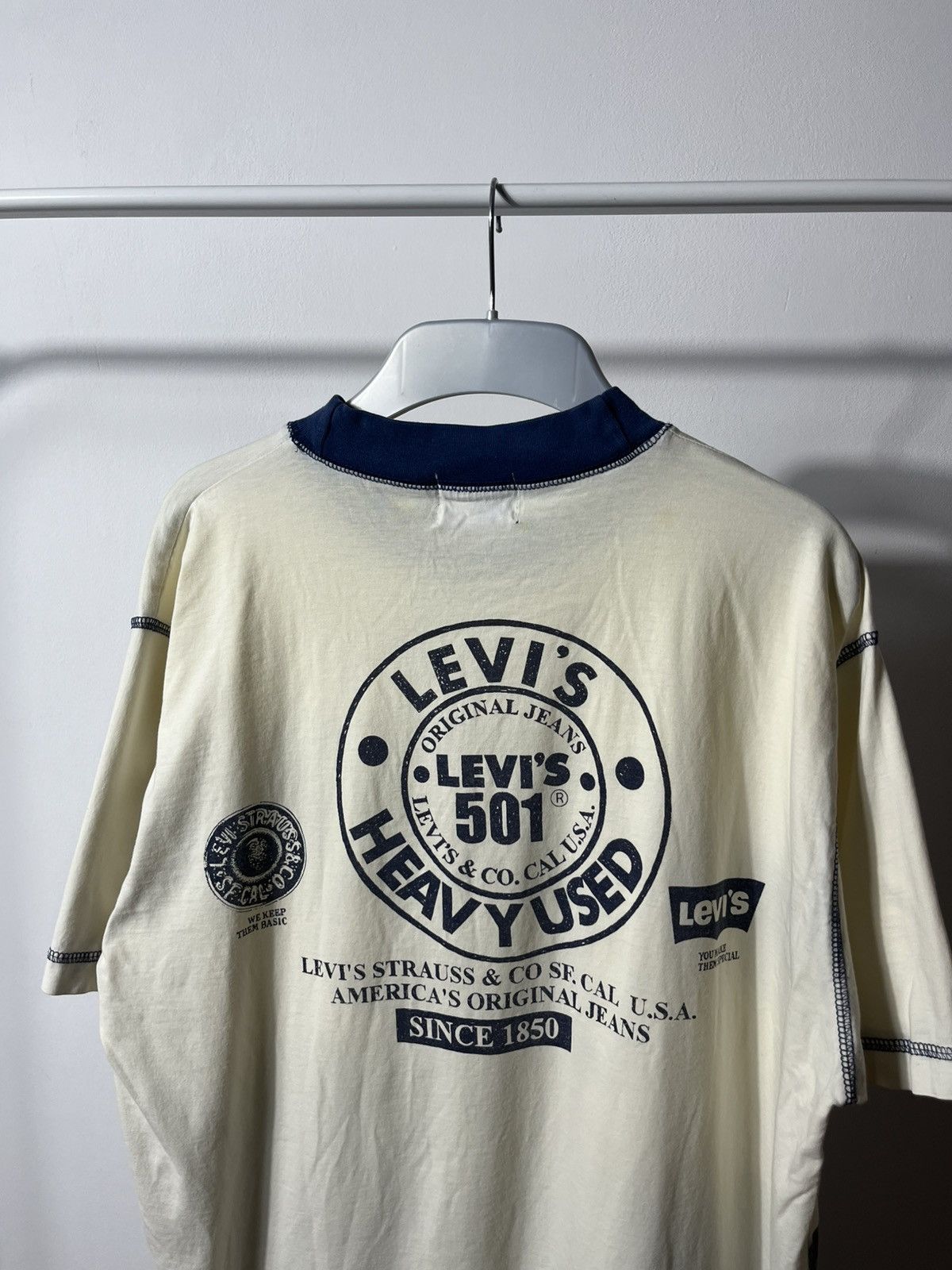 Levi's × Vintage Vintage Levi’s Heavy Used T-shirt 90s Western Wear USA L Size US L / EU 52-54 / 3 - 12 Thumbnail