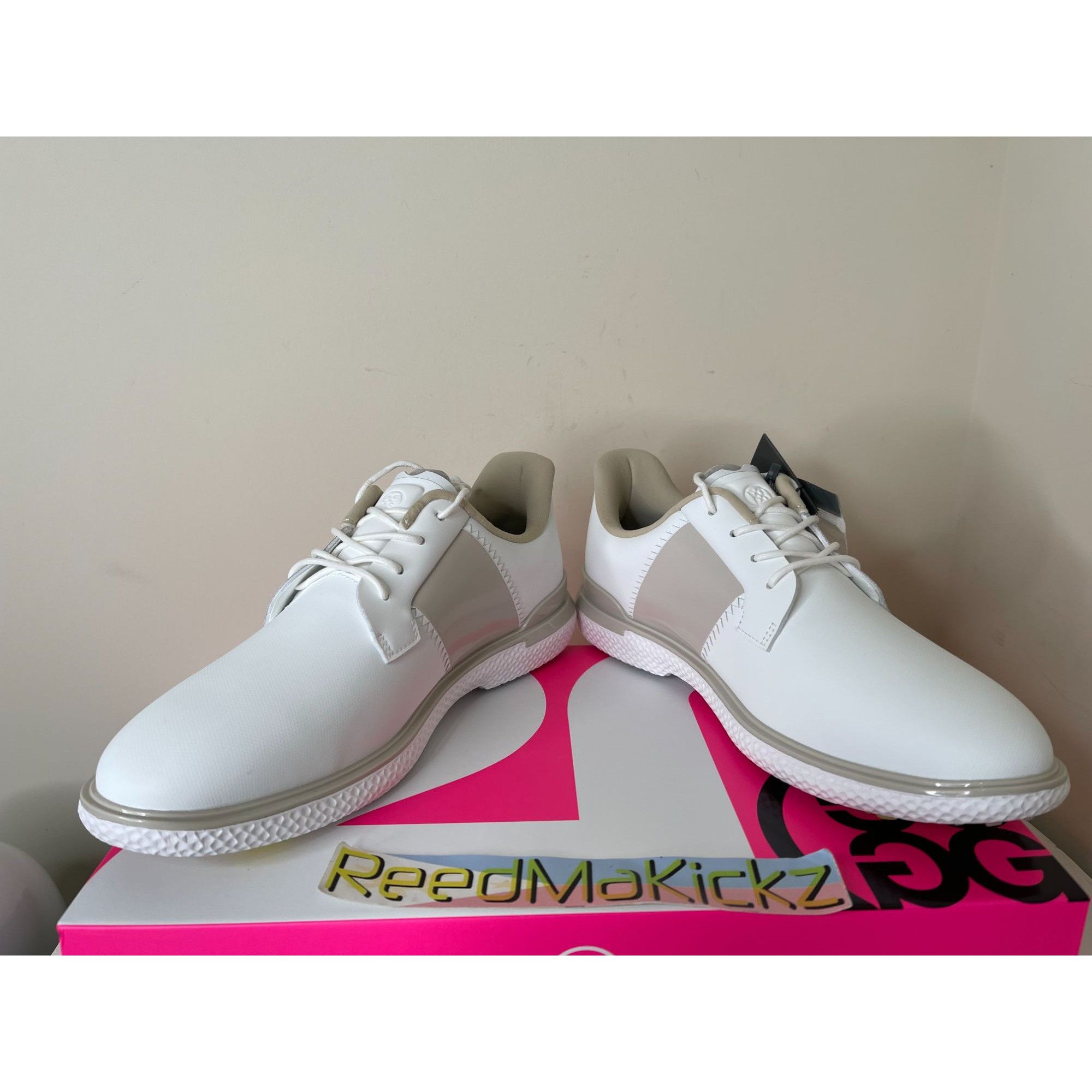 Chaussures De Golf G/Fore Gallivanter Kiltie Femme - Pointure 41 EU (9.5 US) - Cuir Blanc Neuf
