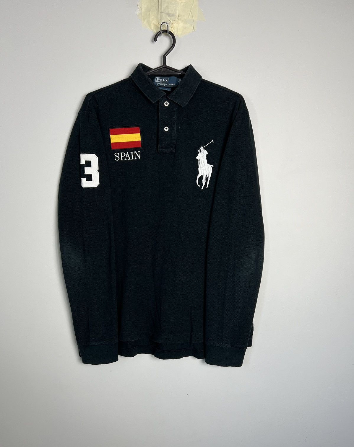 Polo Ralph Lauren Longsleeve Polo Ralph Lauren 3 Spain Chief Keef Vintage Size US M / EU 48-50 / 2 - 2 Thumbnail