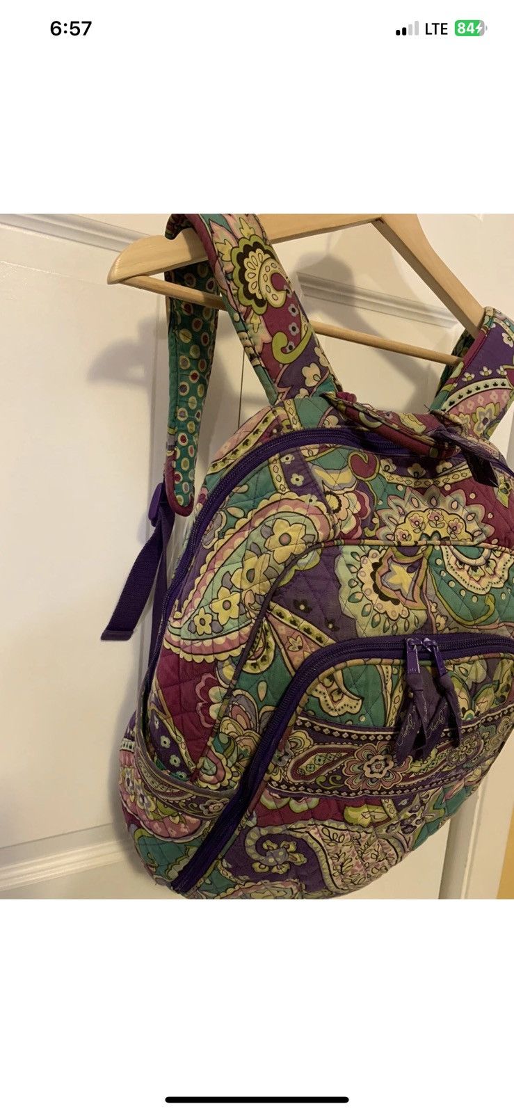 Vera Bradley Vera Bradley backpack purple paisley pattern Size ONE SIZE - 6 Thumbnail