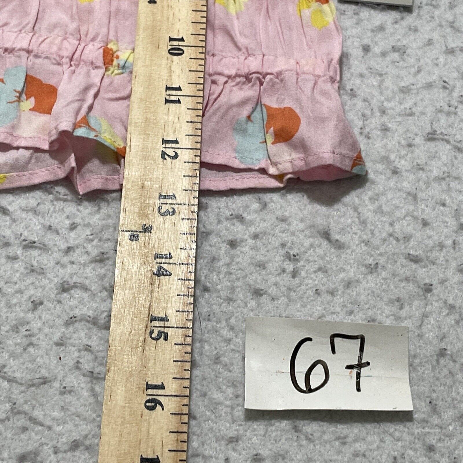 Nordstrom BP Tube Top Pink Multi Textile Floral Smocked Strapless Size M / US 6-8 / IT 42-44 - 6 Thumbnail
