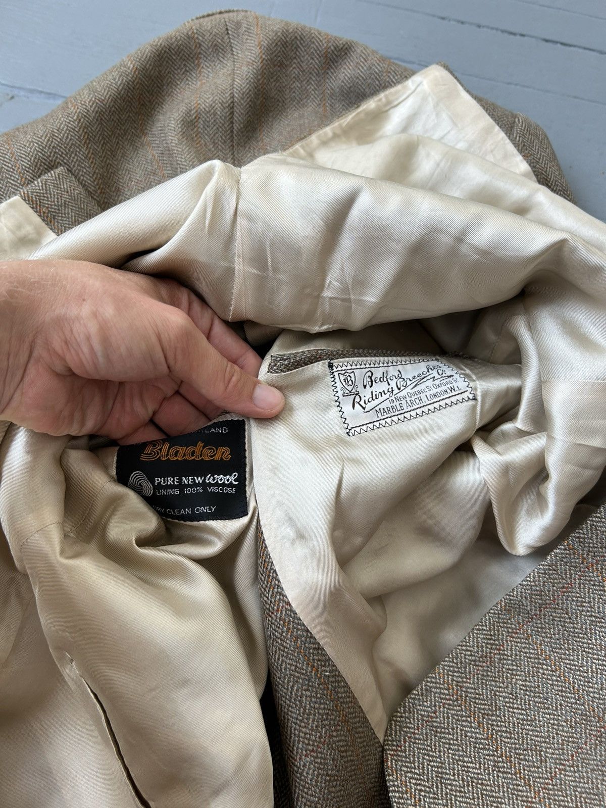Designer × Vintage Bladen England wool blazer Size 44R - 7 Thumbnail