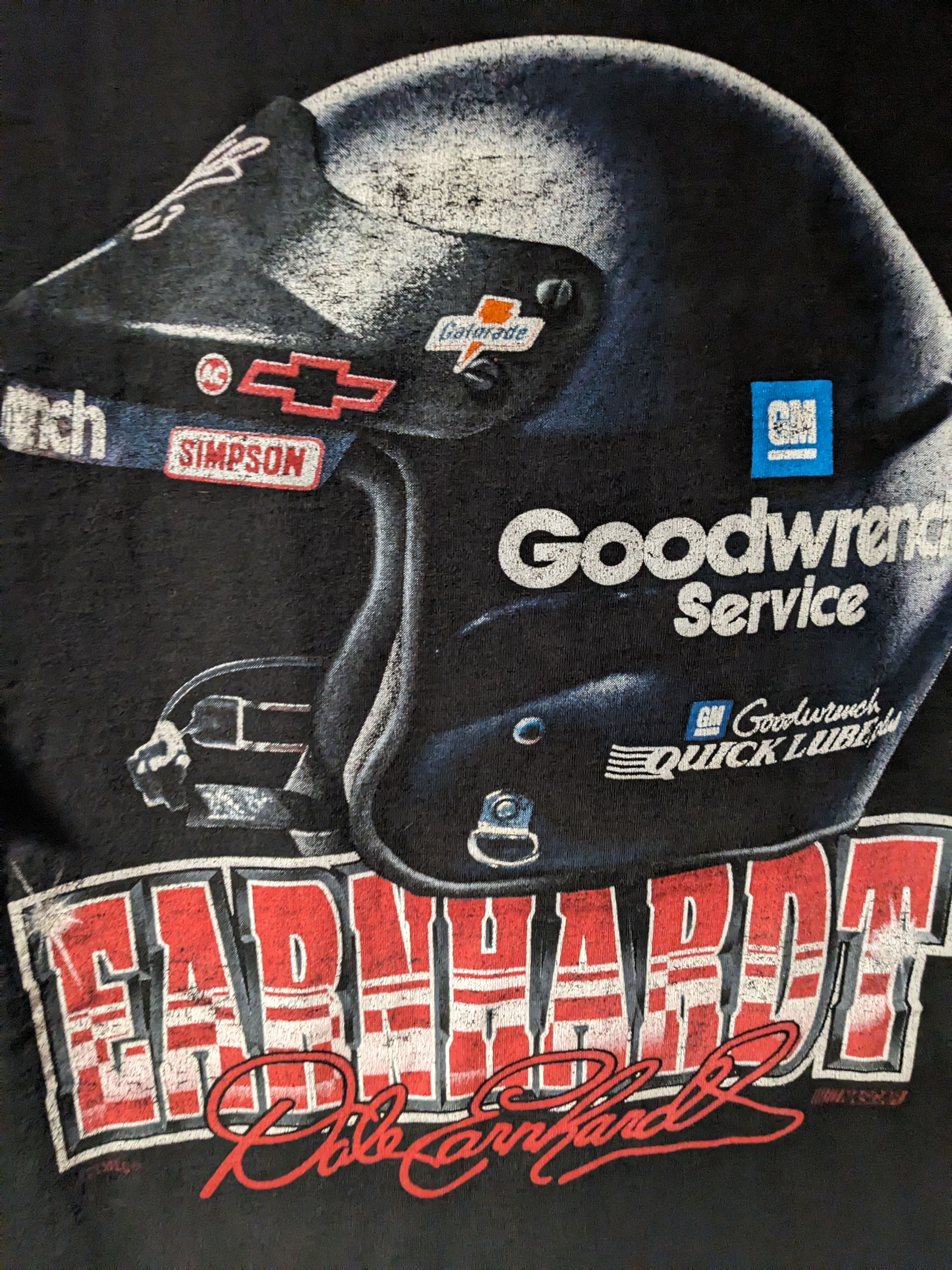 Chase Authentics × NASCAR × Vintage Vintage 90s Dale Earnhardt Goodwrench Service T-Shirt Size US M / EU 48-50 / 2 - 2 Thumbnail