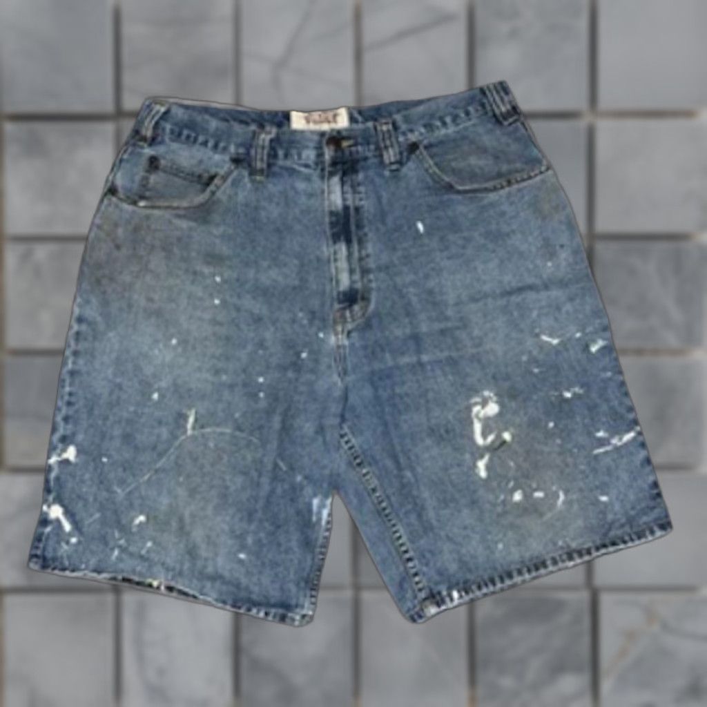 Vintage VINTAGE Big Mac Carpenter Shorts Men 32 Distressed Blue 12 Inseam USA Made Workwear 90s Y2K Size US 32 / EU 48 - 1 Thumbnail