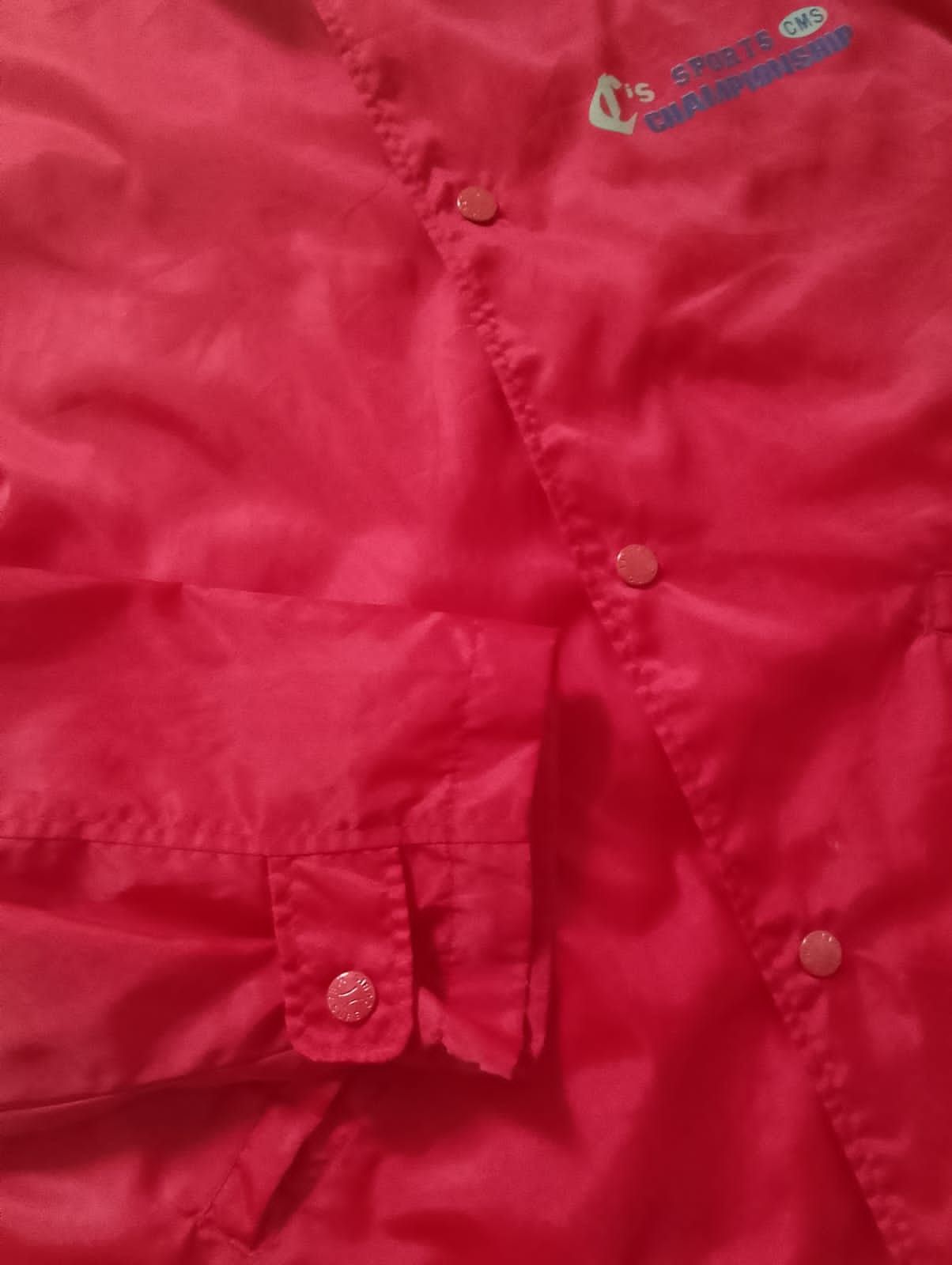 Vintage Cubic Measure Vintage Red Windbreaker/Raincoat Size US XL / EU 56 / 4 - 8 Thumbnail