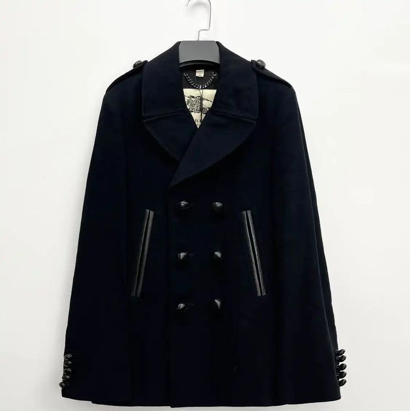 Burberry Burberry Black Wool Blend Short Peacoat Size US XS / EU 42 / 0 - 1 Thumbnail