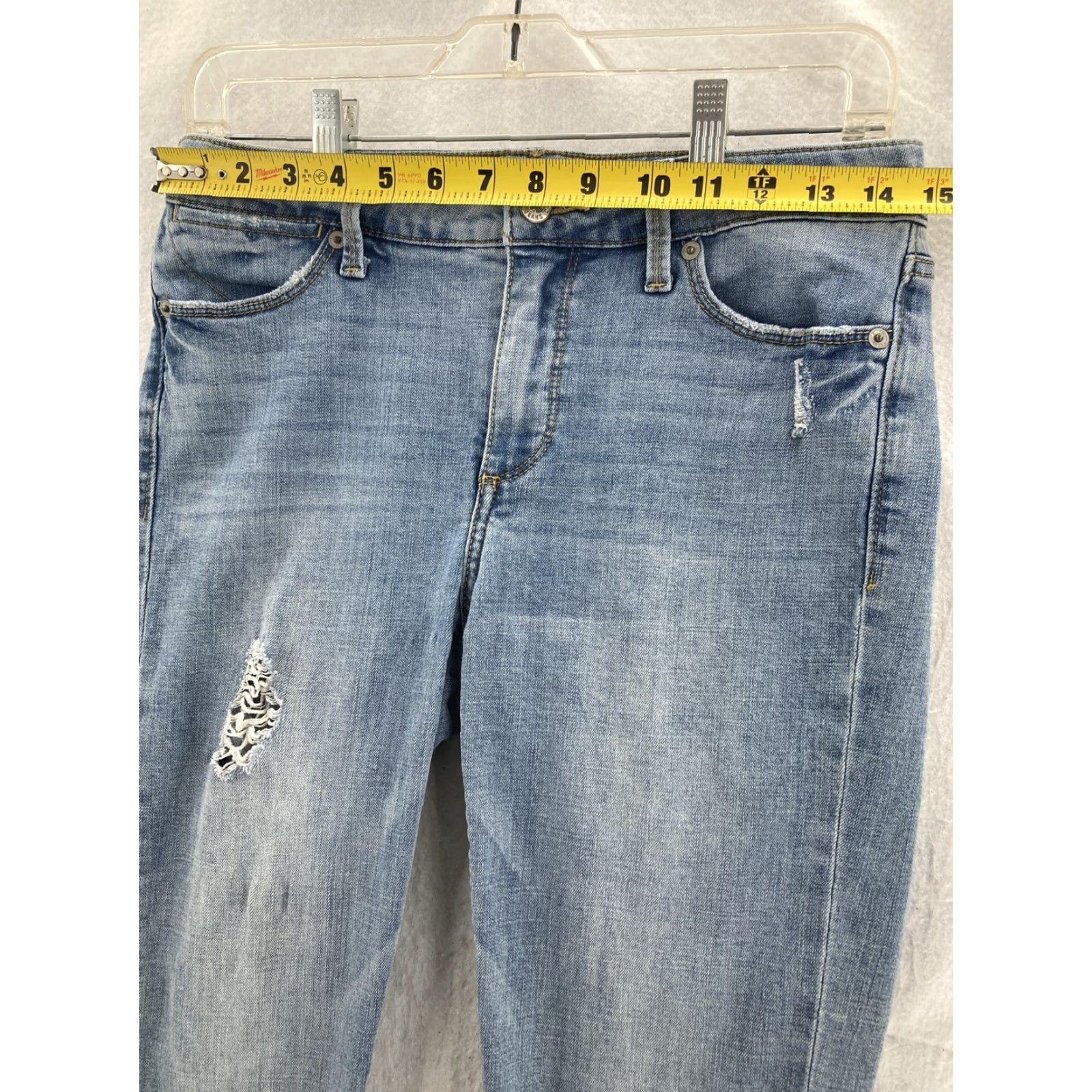 Lucky Brand Lucky Brand Jeans 6 Hayden Crop Womens Jeans Blue Cotton Blend Denim 27 Inseam 28 Waist 6 Regular Cropped 90s Theme Size 28" / US 6 / IT 42 - 3 Thumbnail