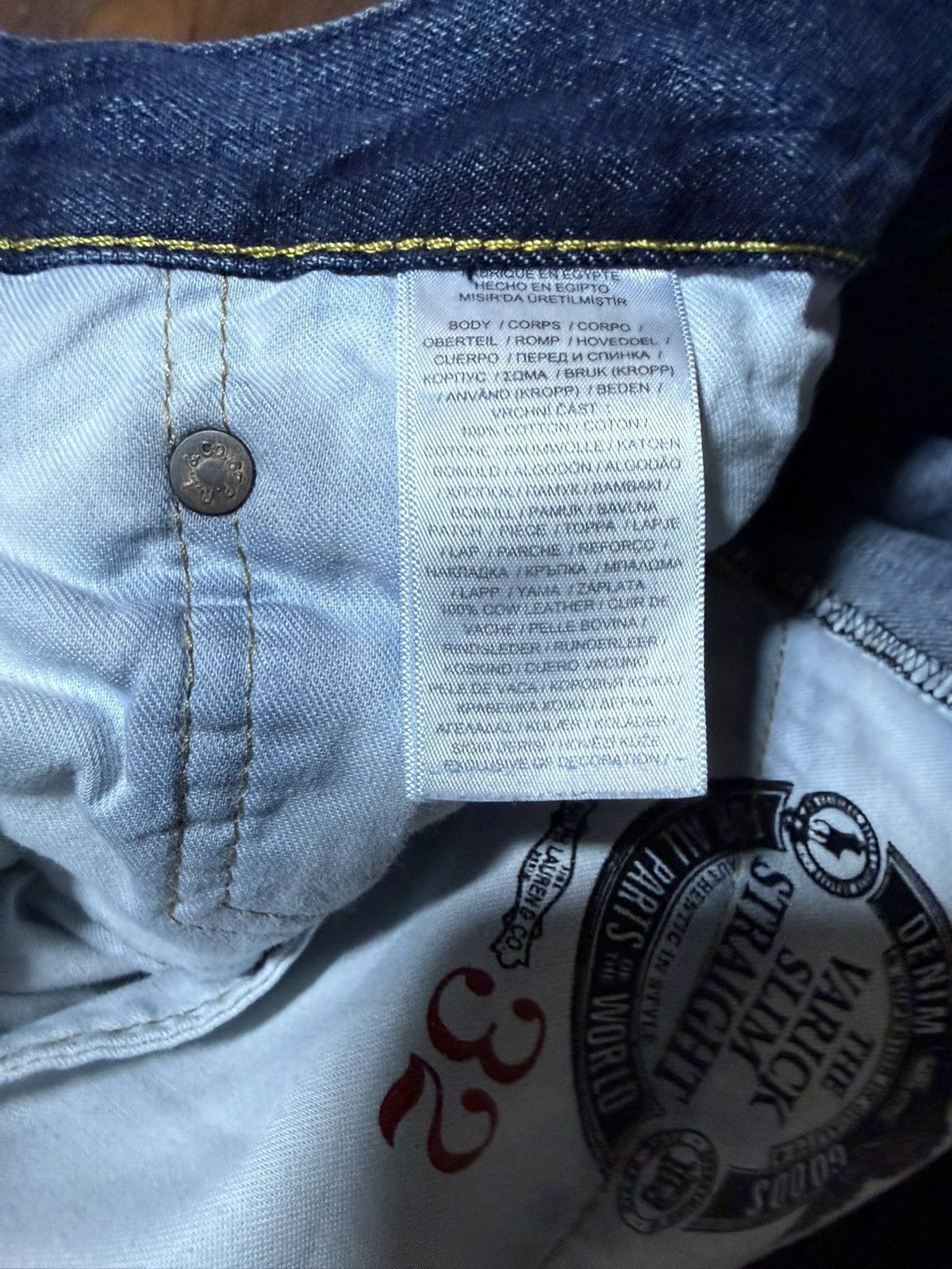 Polo Ralph Lauren Polo Ralph Lauren Blue Jeans Size 34/32 Varick Slim Straight Size US 34 / EU 50 - 10 Thumbnail