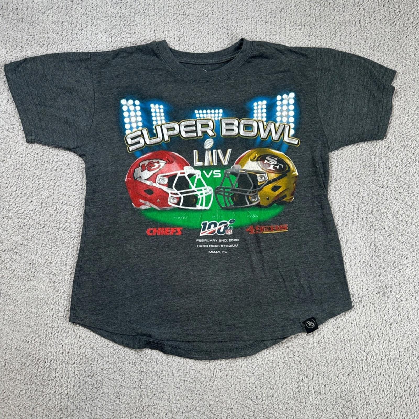 Other Super Bowl LIV Chiefs vs 49ers Graphic T Shirt Mens M Gray Size US M / EU 48-50 / 2 - 1 Thumbnail