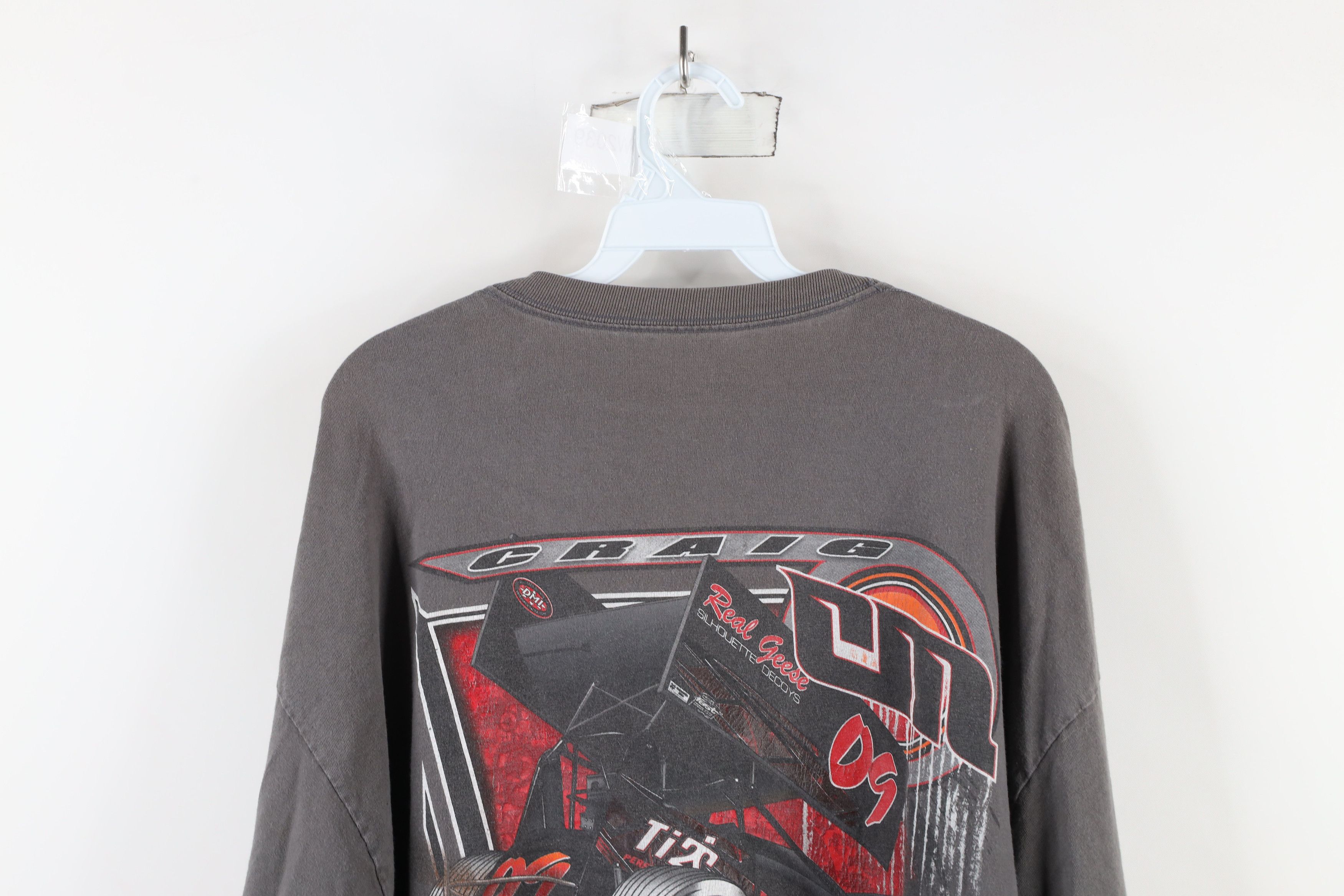 Vintage Vintage Y2K Mintz Racing Long Sleeve T-Shirt Gray Cotton Size US XXL / EU 58 / 5 - 13 Thumbnail