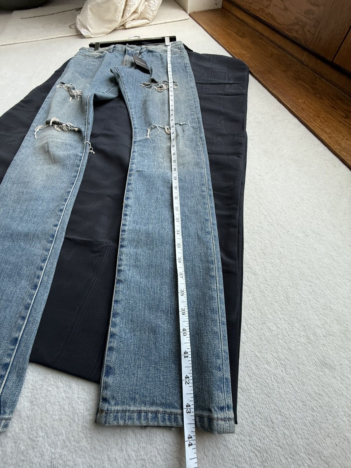 Saint Laurent Paris Holy Grail SS15 Saint Laurent Lenny Kravitz crash rip jeans Size US 31 - 9 Thumbnail