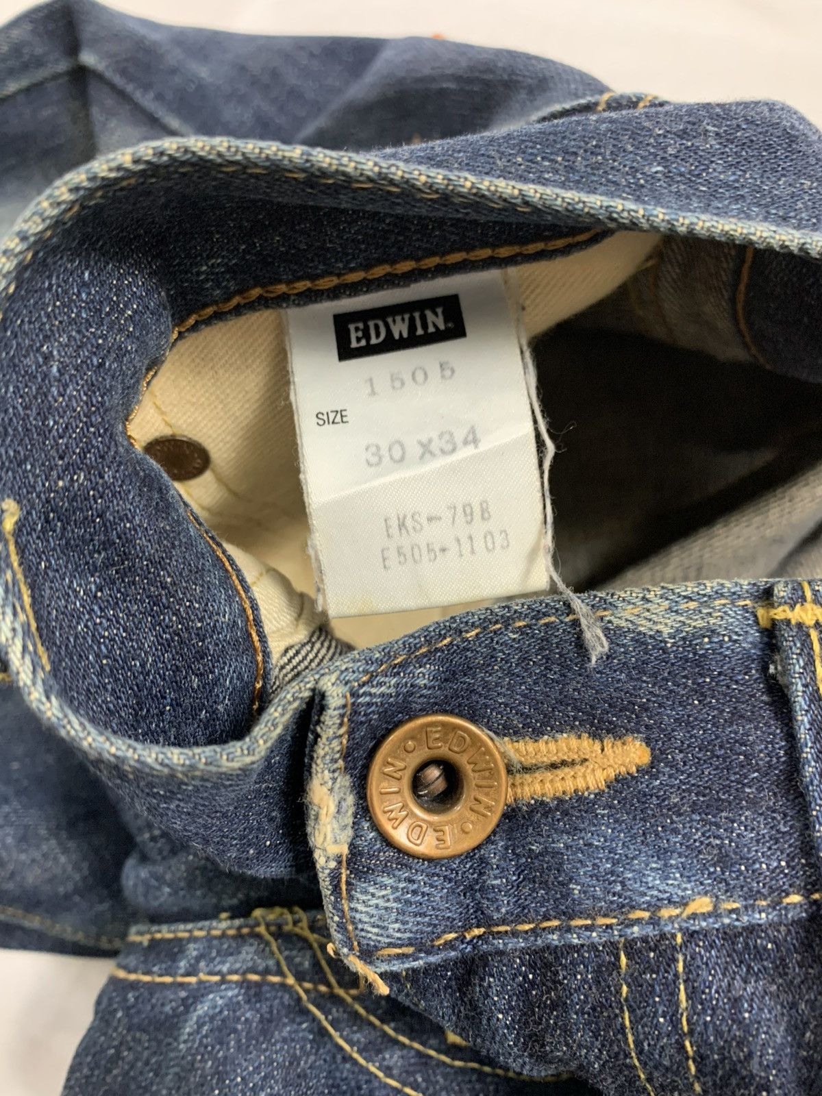 Edwin Vintage edwin denim selvedge japanese brand jeans Size US 30 / EU 46 - 9 Thumbnail