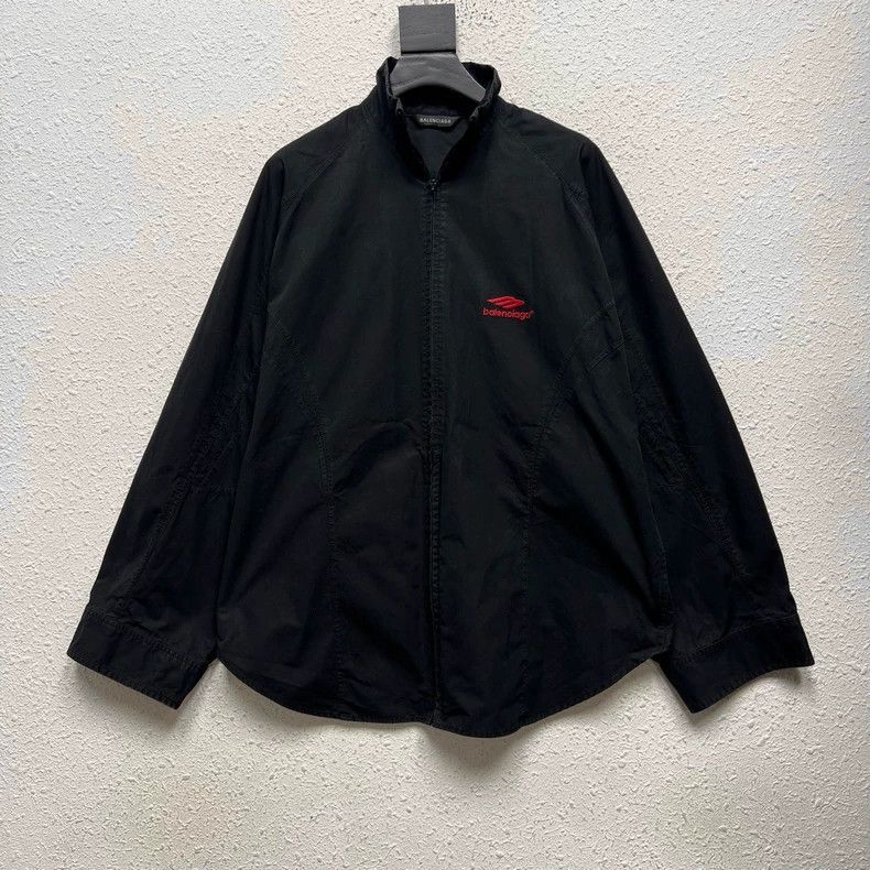 Balenciaga Balenciaga 3B Embroidered red label black shirt jacket Size US L / EU 52-54 / 3 - 1 Thumbnail