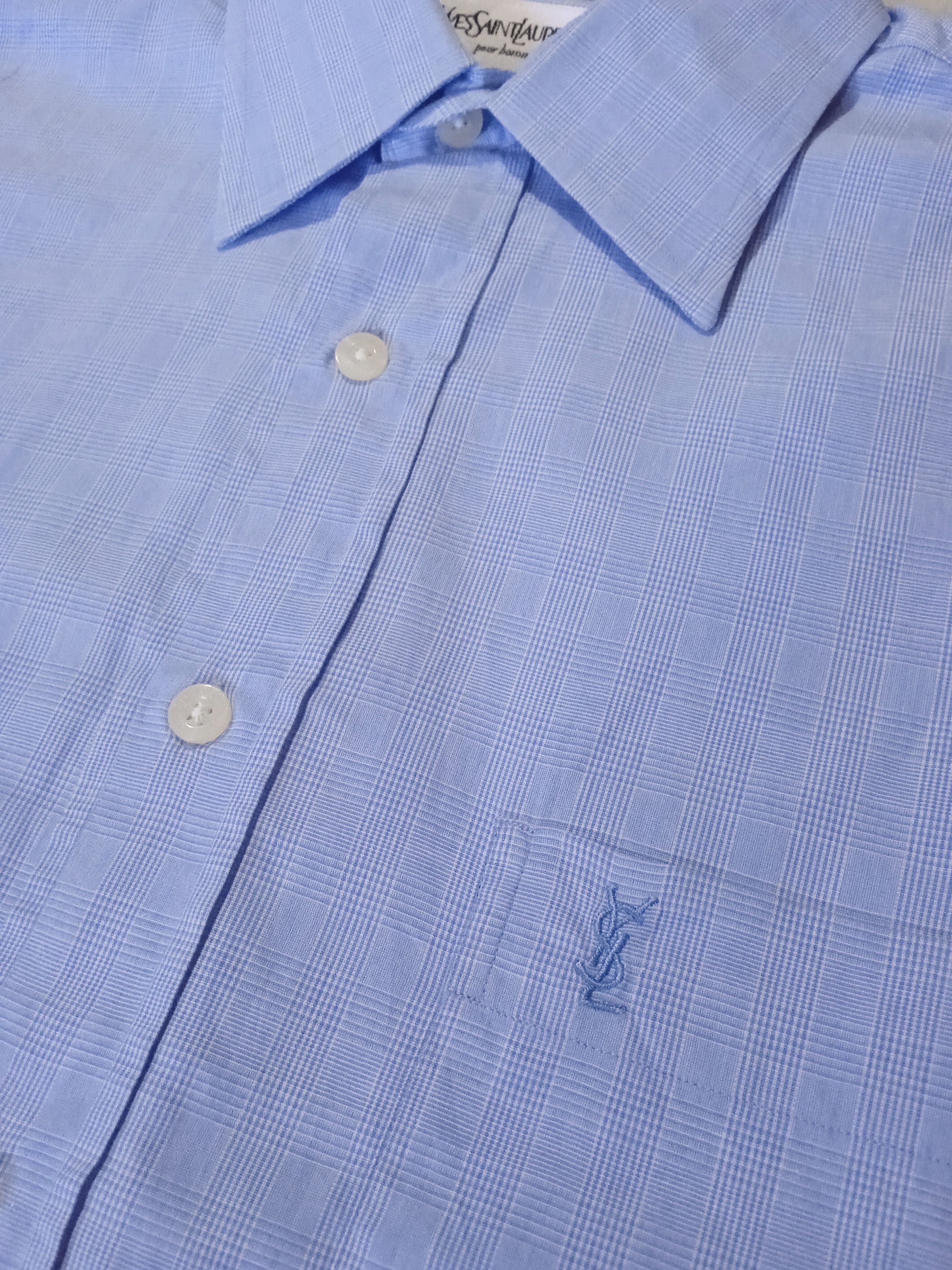 Yves Saint Laurent YSL Shirt With Embroidery Size US XL / EU 56 / 4 - 2 Thumbnail